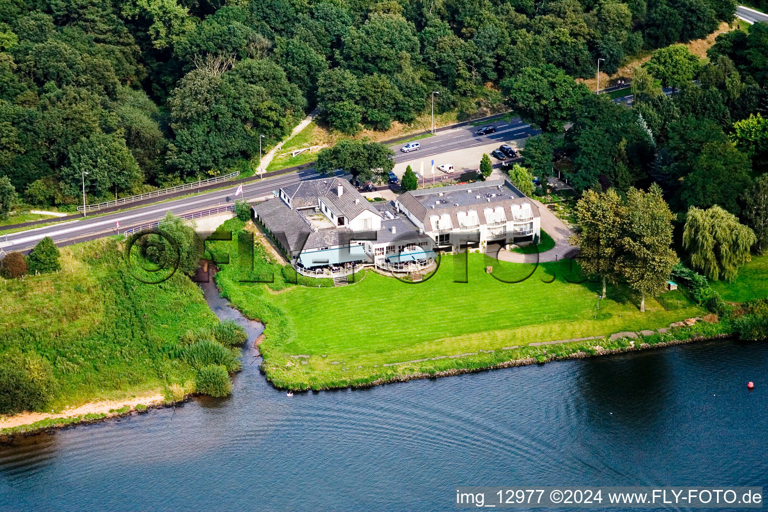 De Hamert dans le département Limbourg, Pays-Bas depuis l'avion