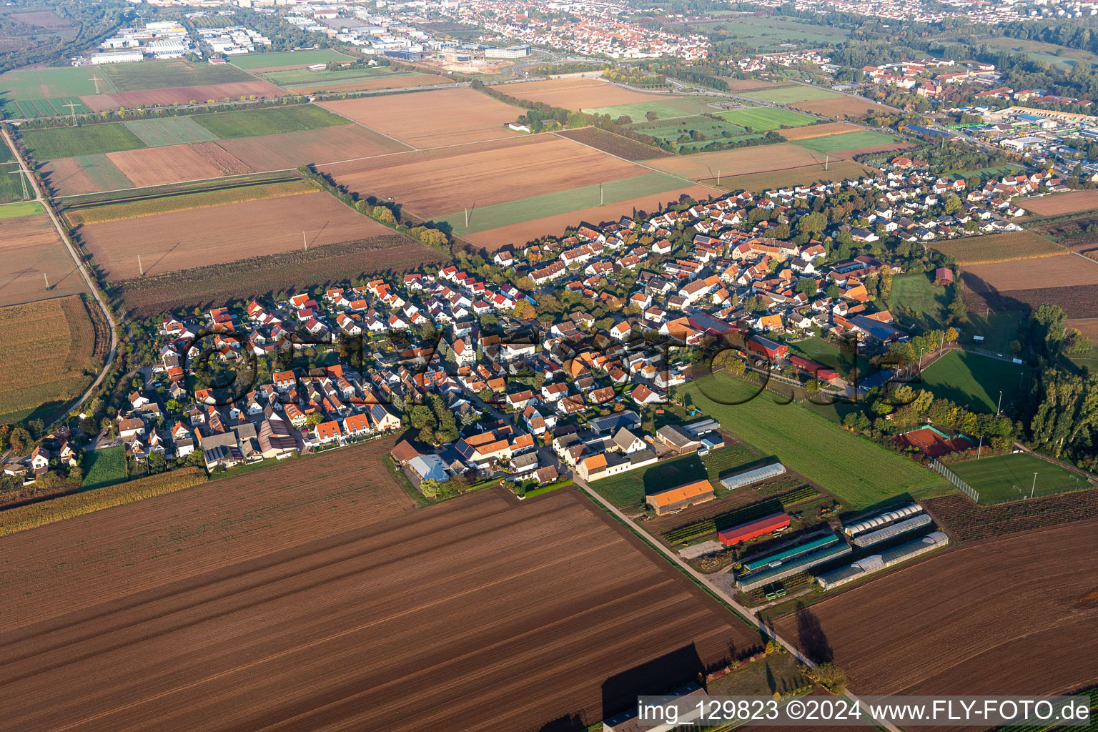 Quartier Mörlheim in Landau in der Pfalz dans le département Rhénanie-Palatinat, Allemagne vue du ciel