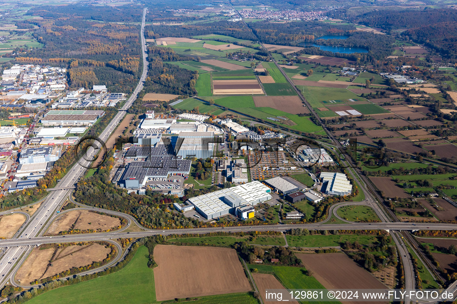 Quartier Durlach in Karlsruhe dans le département Bade-Wurtemberg, Allemagne du point de vue du drone