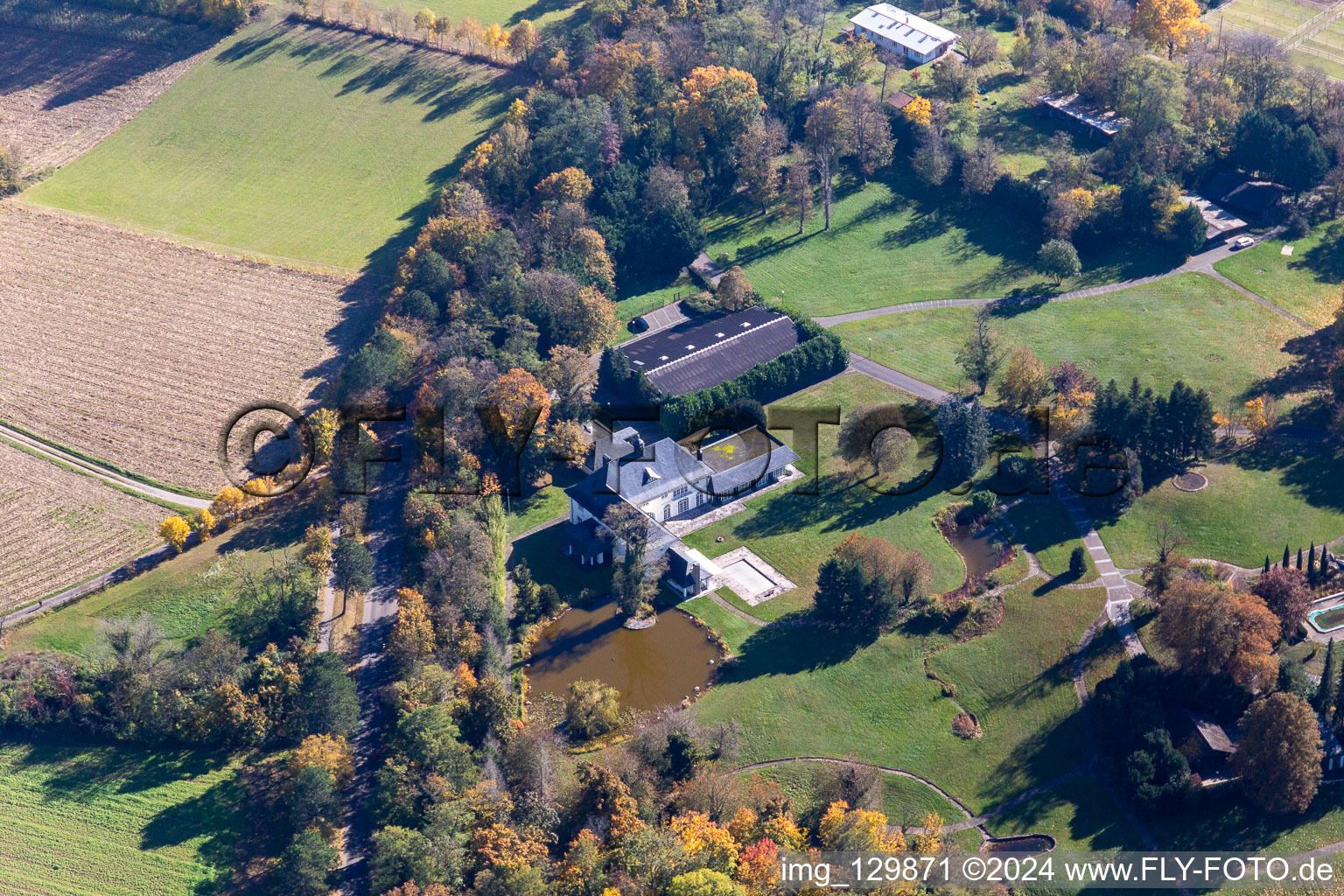 Vue aérienne de Quartier Durlach in Karlsruhe dans le département Bade-Wurtemberg, Allemagne