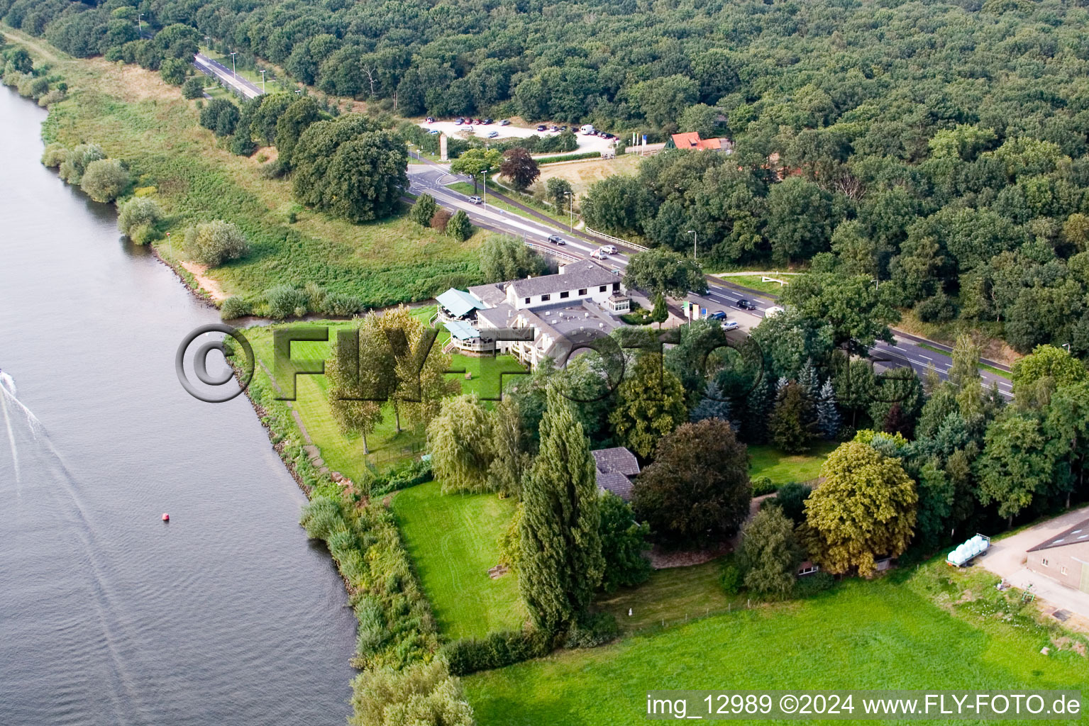 De Hamert dans le département Limbourg, Pays-Bas d'un drone