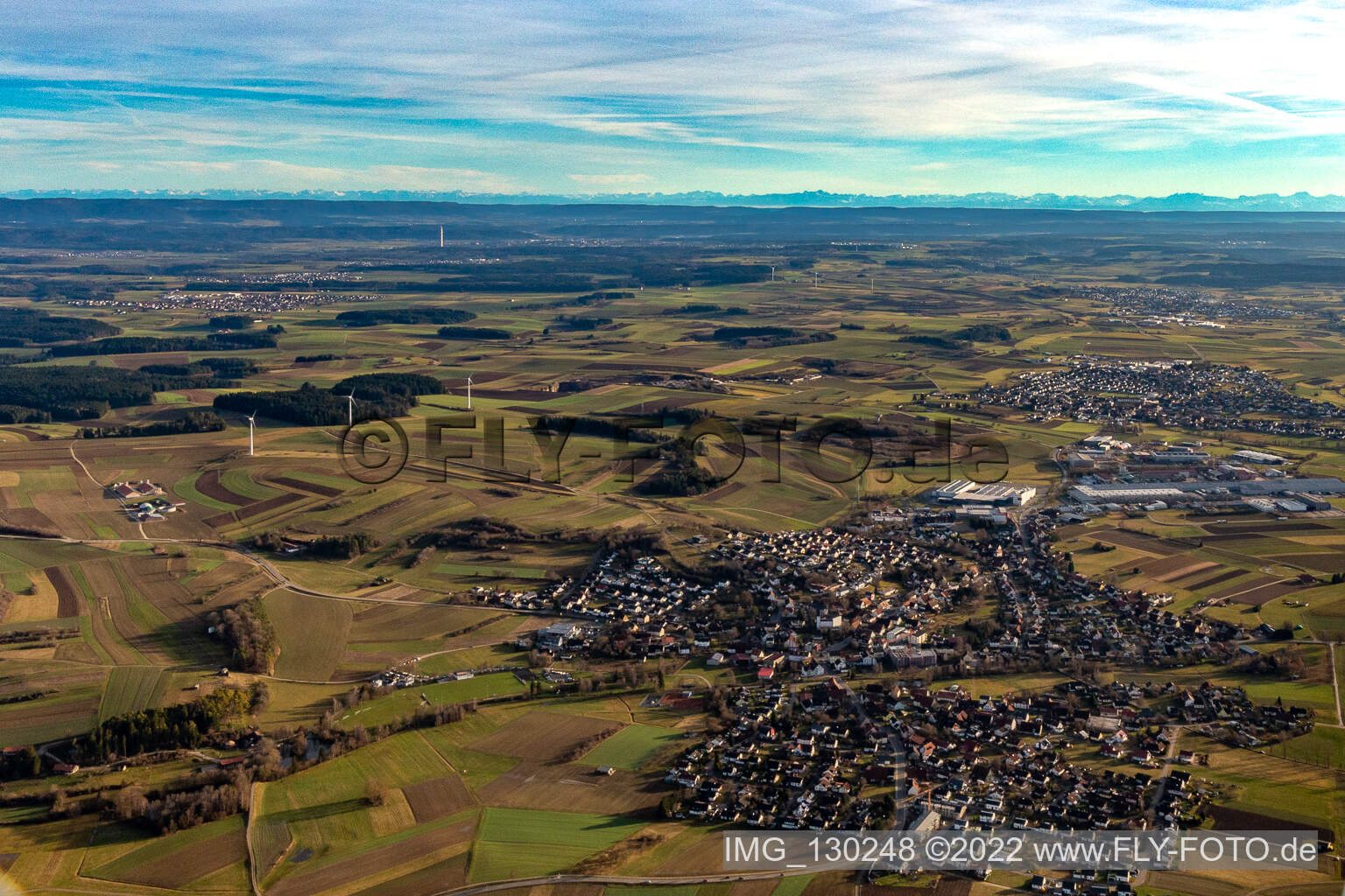 Image drone de Schramberg dans le département Bade-Wurtemberg, Allemagne