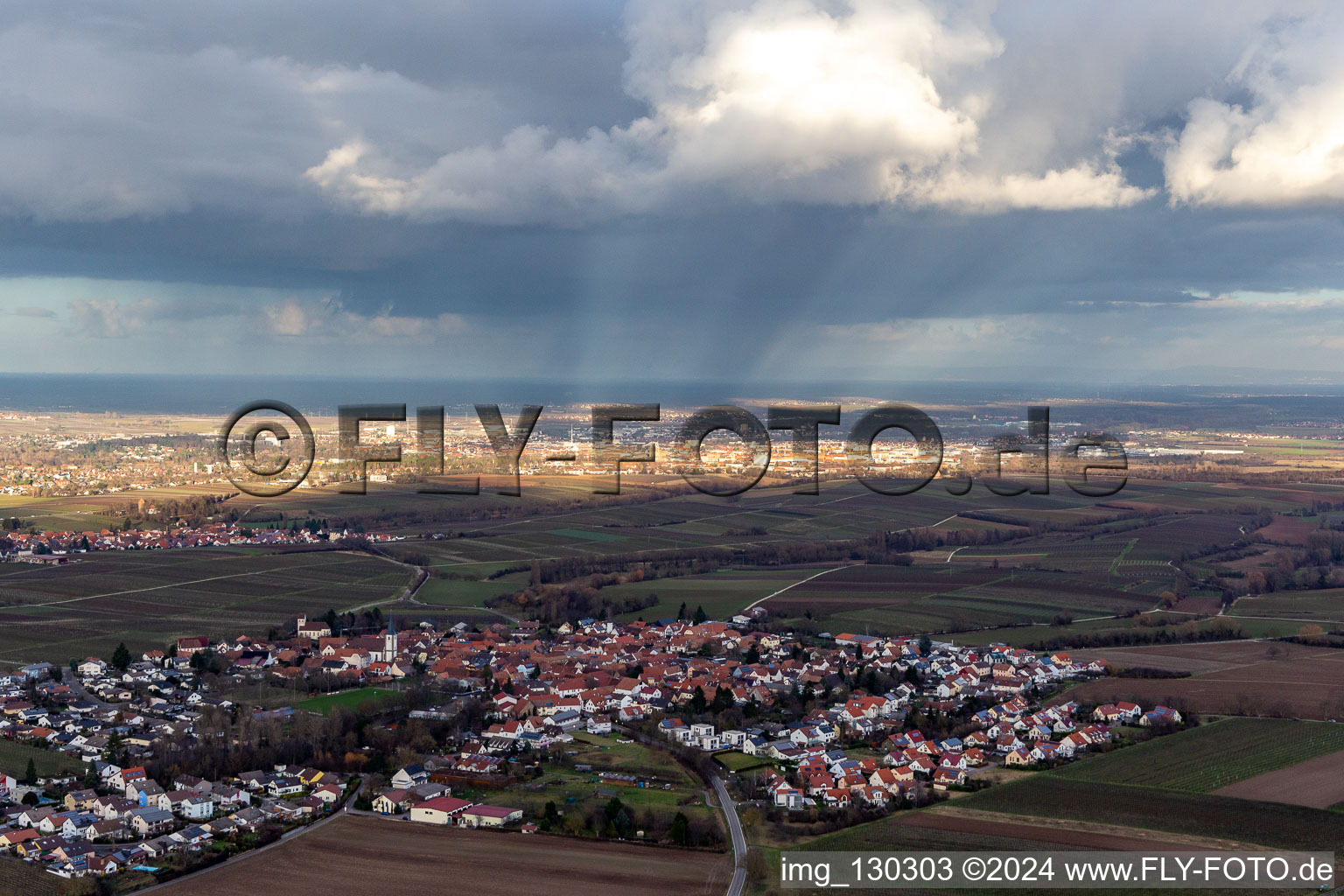 Quartier Mörzheim in Landau in der Pfalz dans le département Rhénanie-Palatinat, Allemagne depuis l'avion