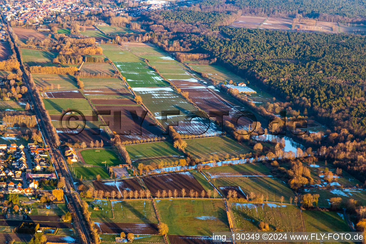 Vue aérienne de Étang aux cygnes à Steinfeld à Steinfeld dans le département Rhénanie-Palatinat, Allemagne