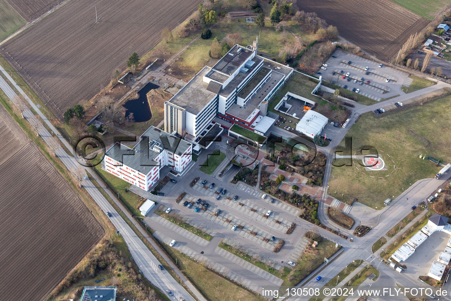 Photographie aérienne de Clinique de ville à Frankenthal dans le département Rhénanie-Palatinat, Allemagne