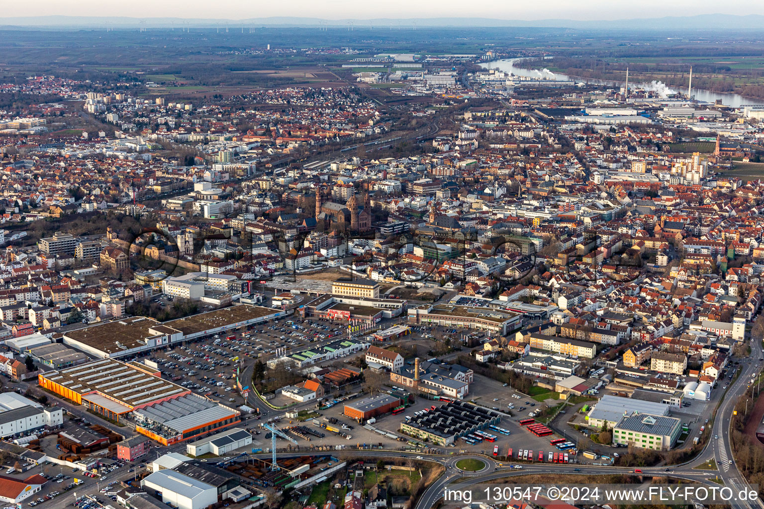 Vue aérienne de IOB à Worms dans le département Rhénanie-Palatinat, Allemagne