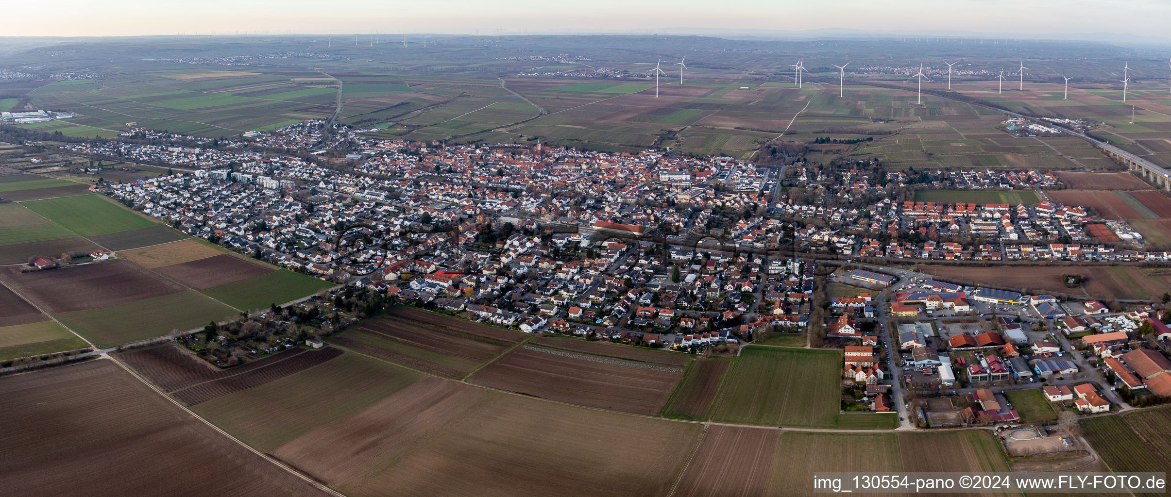 Quartier Pfeddersheim in Worms dans le département Rhénanie-Palatinat, Allemagne hors des airs