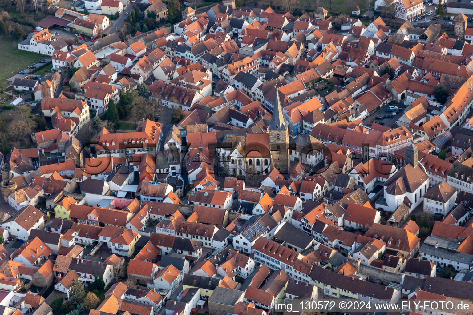 Image drone de Freinsheim dans le département Rhénanie-Palatinat, Allemagne