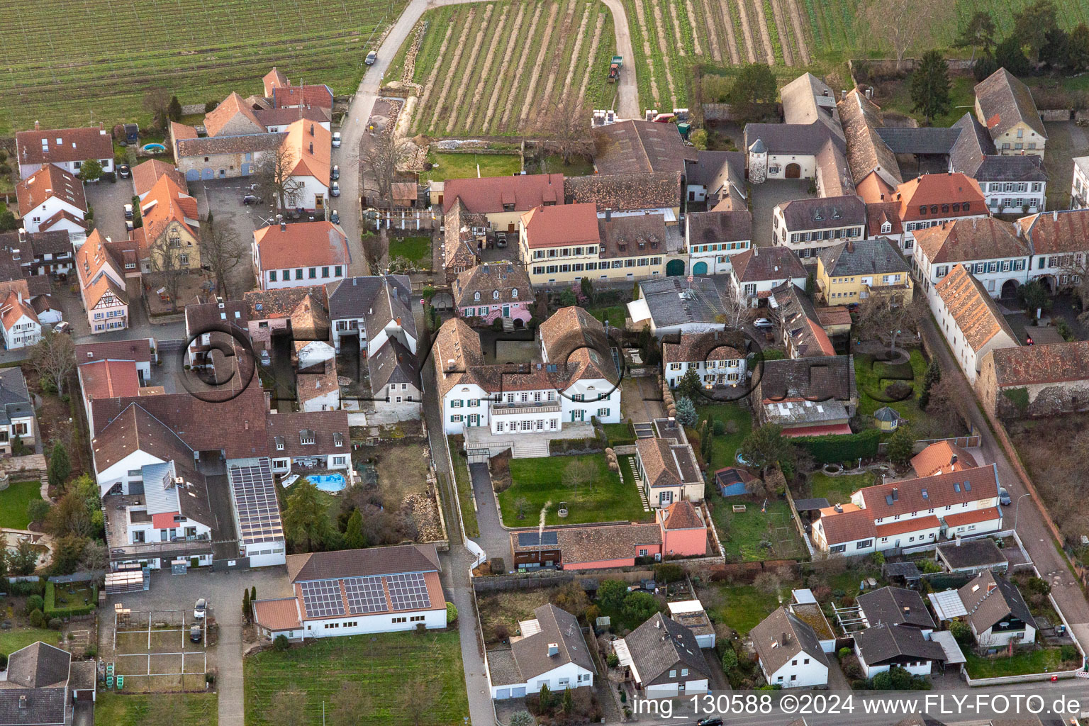 Vue aérienne de Quartier Forst in Forst an der Weinstraße dans le département Rhénanie-Palatinat, Allemagne