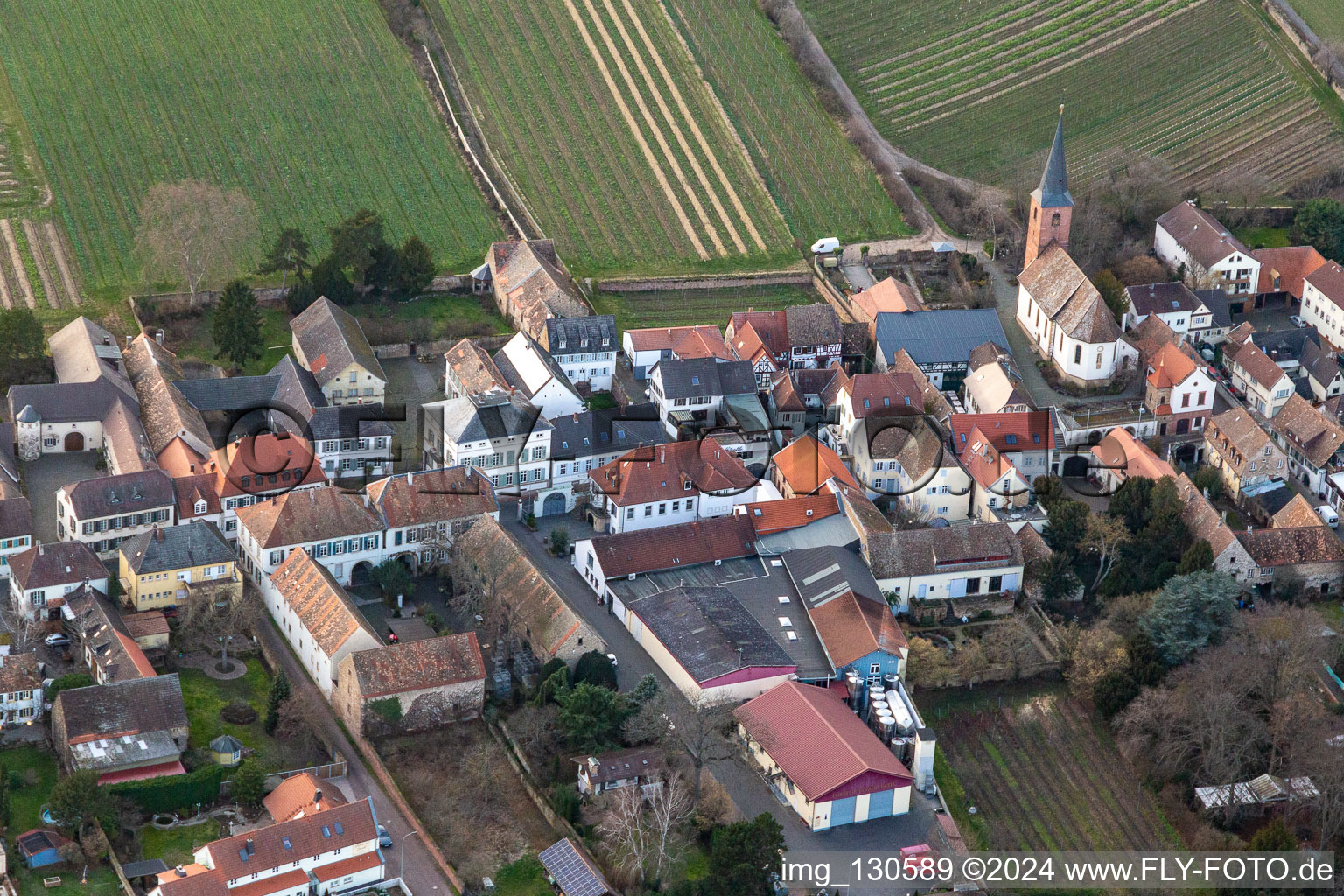 Photographie aérienne de Quartier Forst in Forst an der Weinstraße dans le département Rhénanie-Palatinat, Allemagne