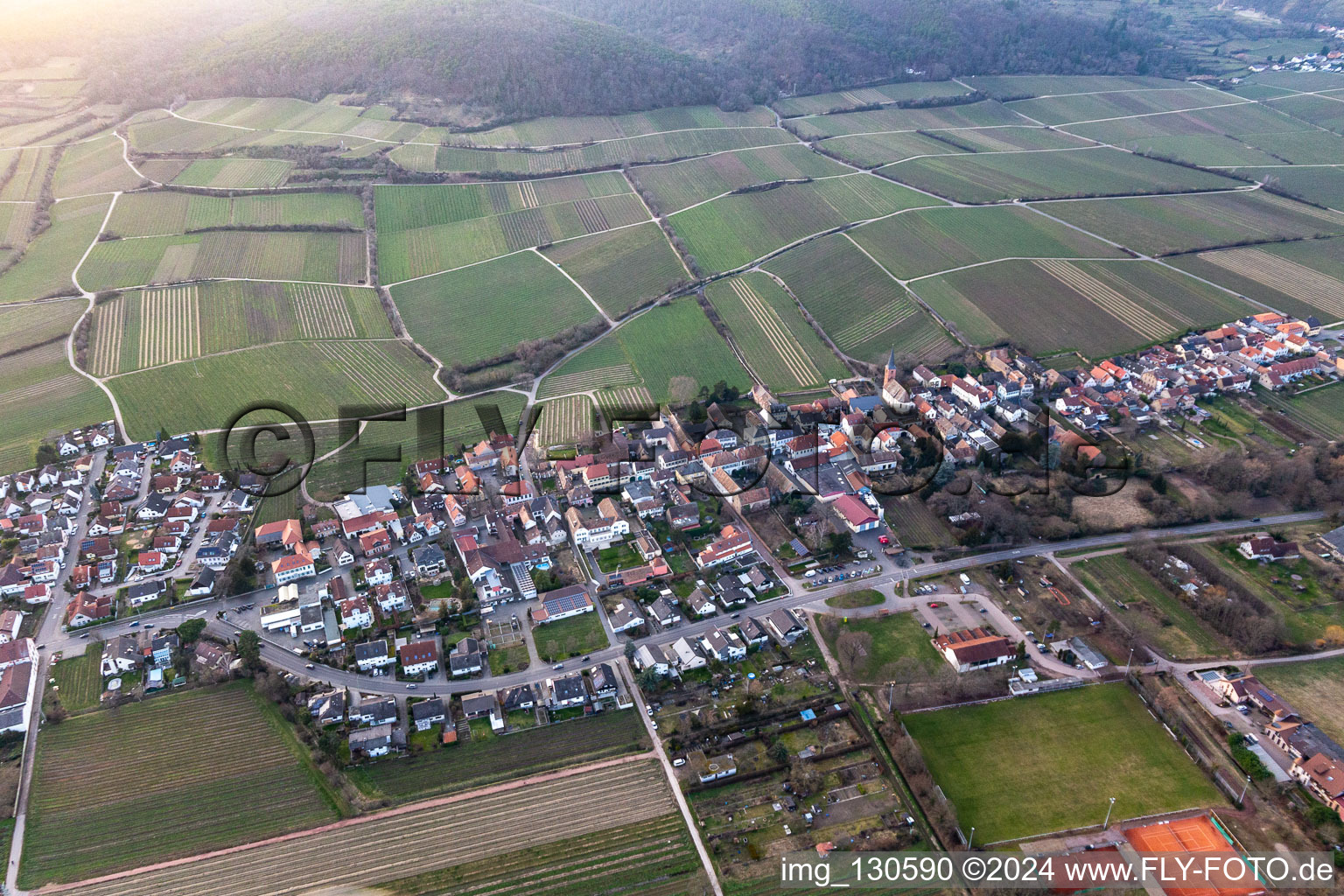 Vue oblique de Quartier Forst in Forst an der Weinstraße dans le département Rhénanie-Palatinat, Allemagne