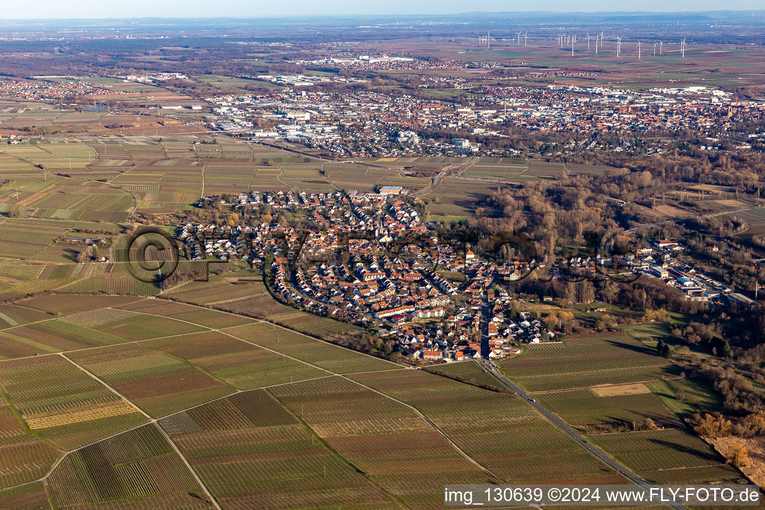 Quartier Godramstein in Landau in der Pfalz dans le département Rhénanie-Palatinat, Allemagne hors des airs