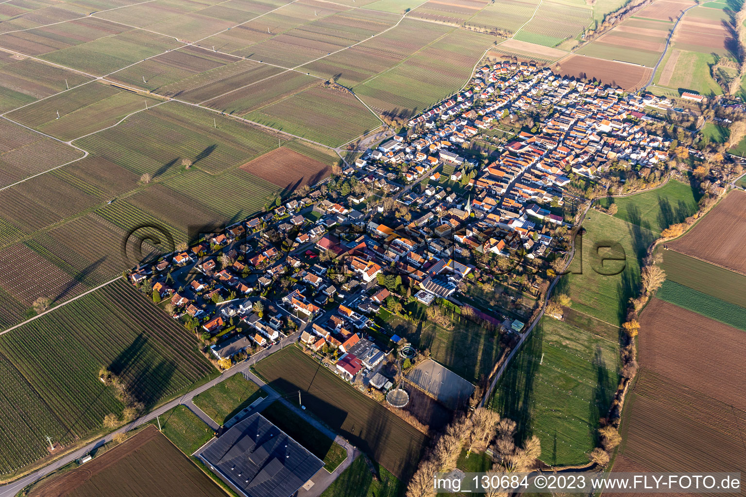 Quartier Duttweiler in Neustadt an der Weinstraße dans le département Rhénanie-Palatinat, Allemagne hors des airs