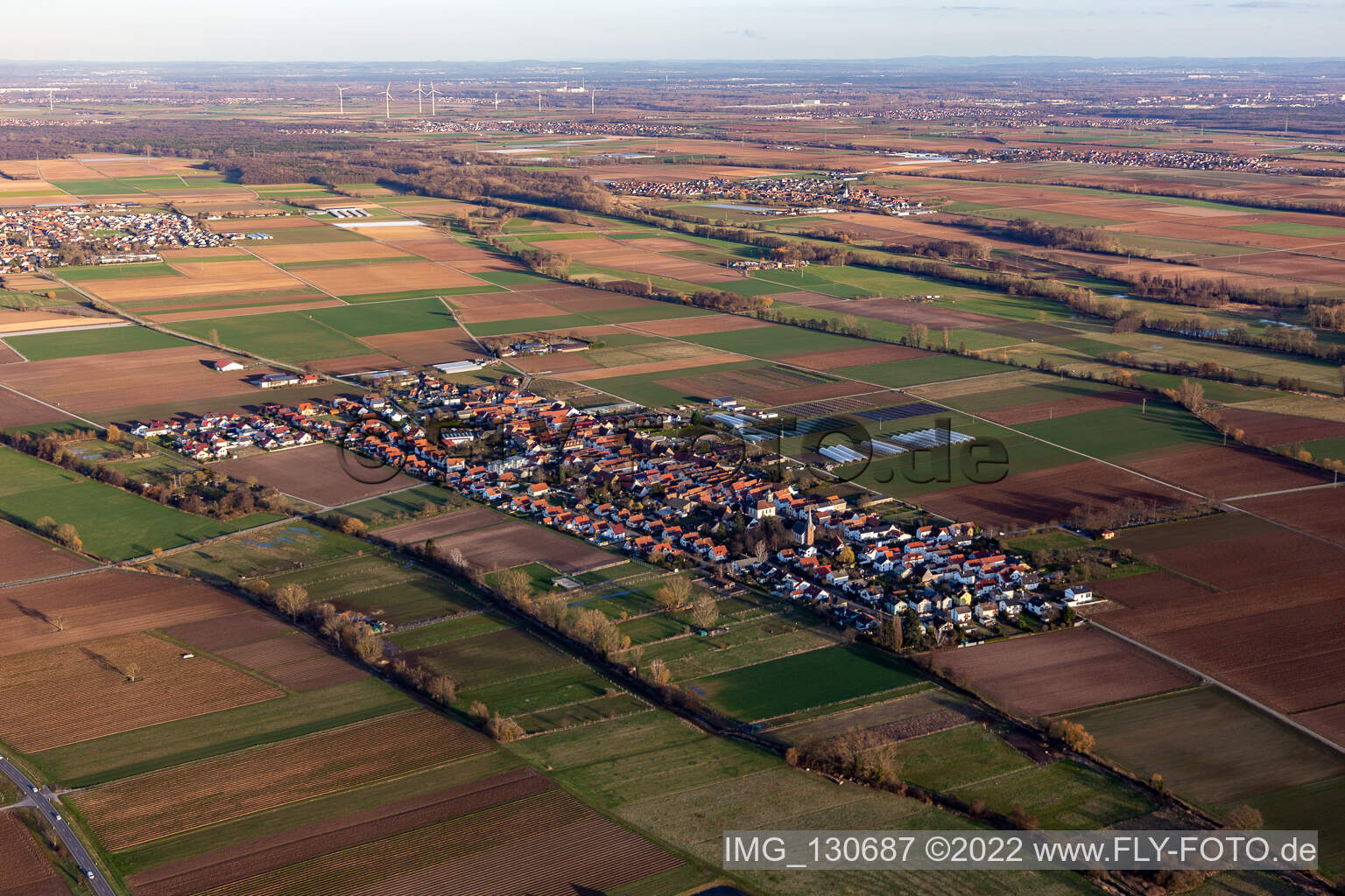 Böbingen dans le département Rhénanie-Palatinat, Allemagne vue d'en haut