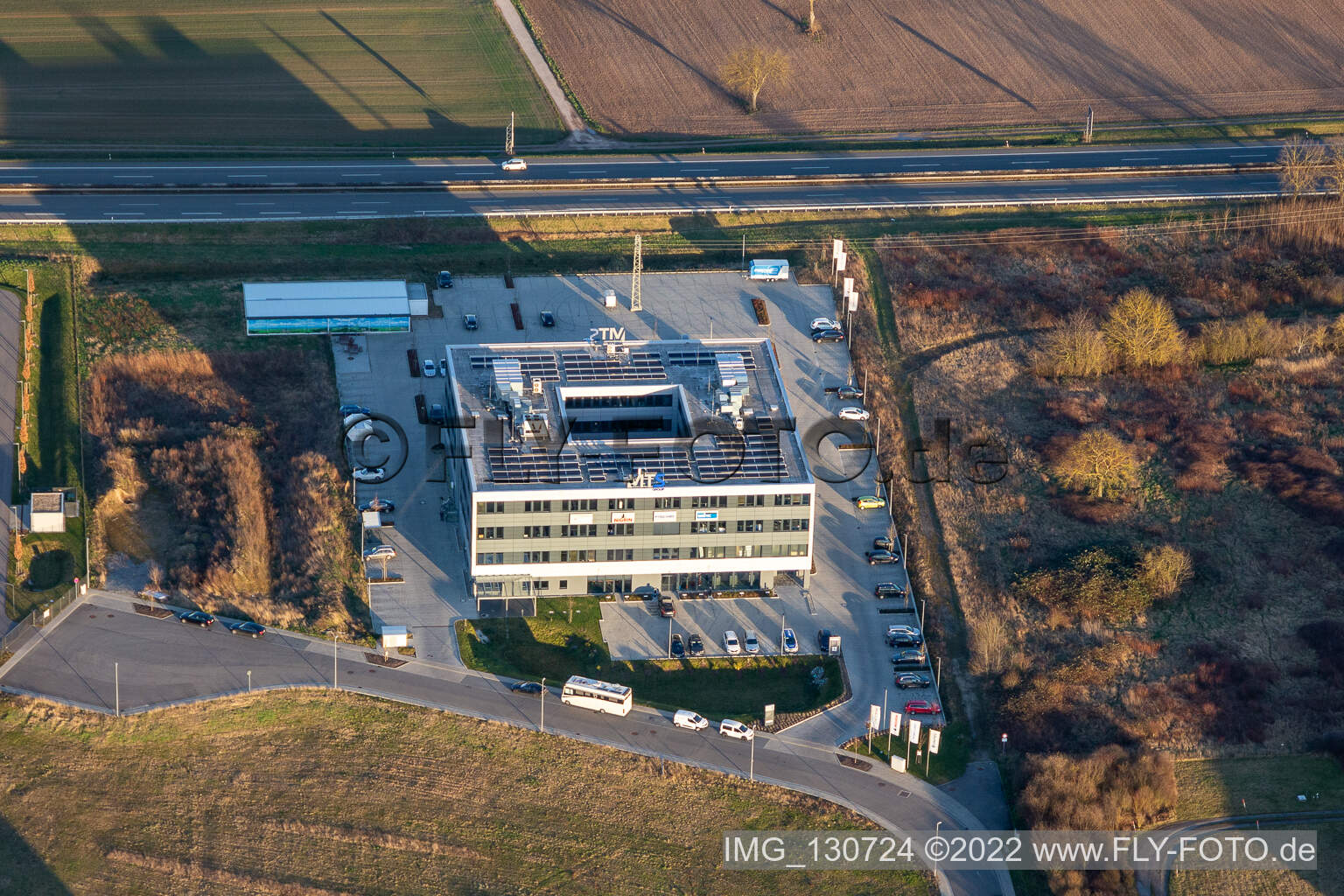 Vue aérienne de Groupe MTS à Rülzheim dans le département Rhénanie-Palatinat, Allemagne
