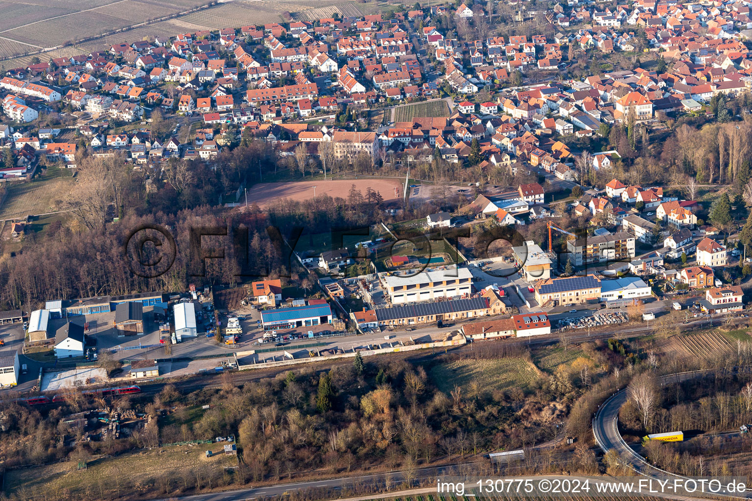 Quartier Godramstein in Landau in der Pfalz dans le département Rhénanie-Palatinat, Allemagne vue d'en haut