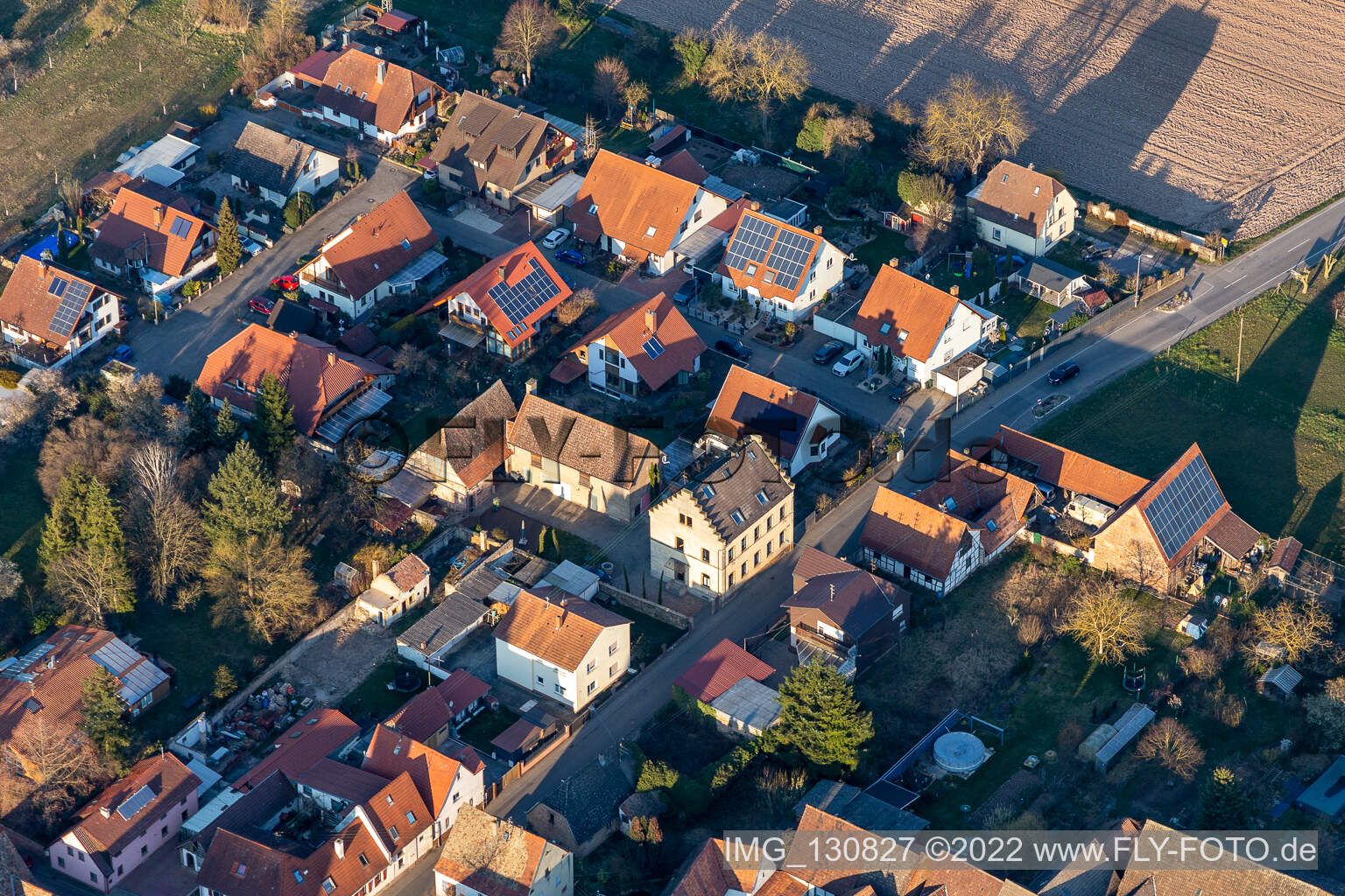 Westheim dans le département Rhénanie-Palatinat, Allemagne vue du ciel