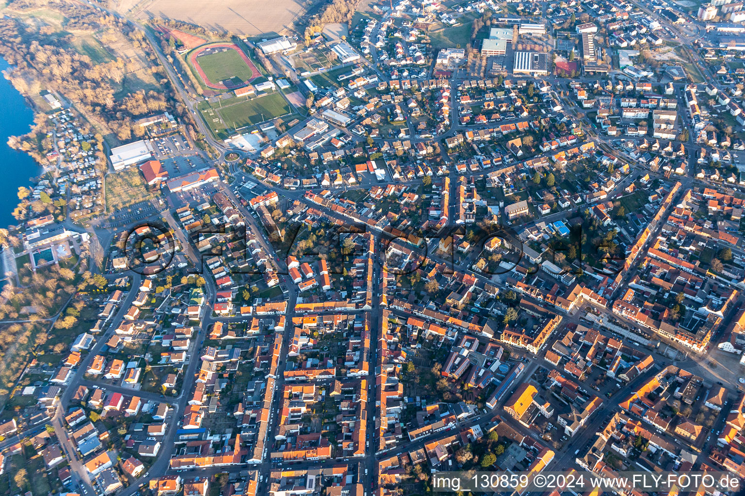 Image drone de Philippsburg dans le département Bade-Wurtemberg, Allemagne