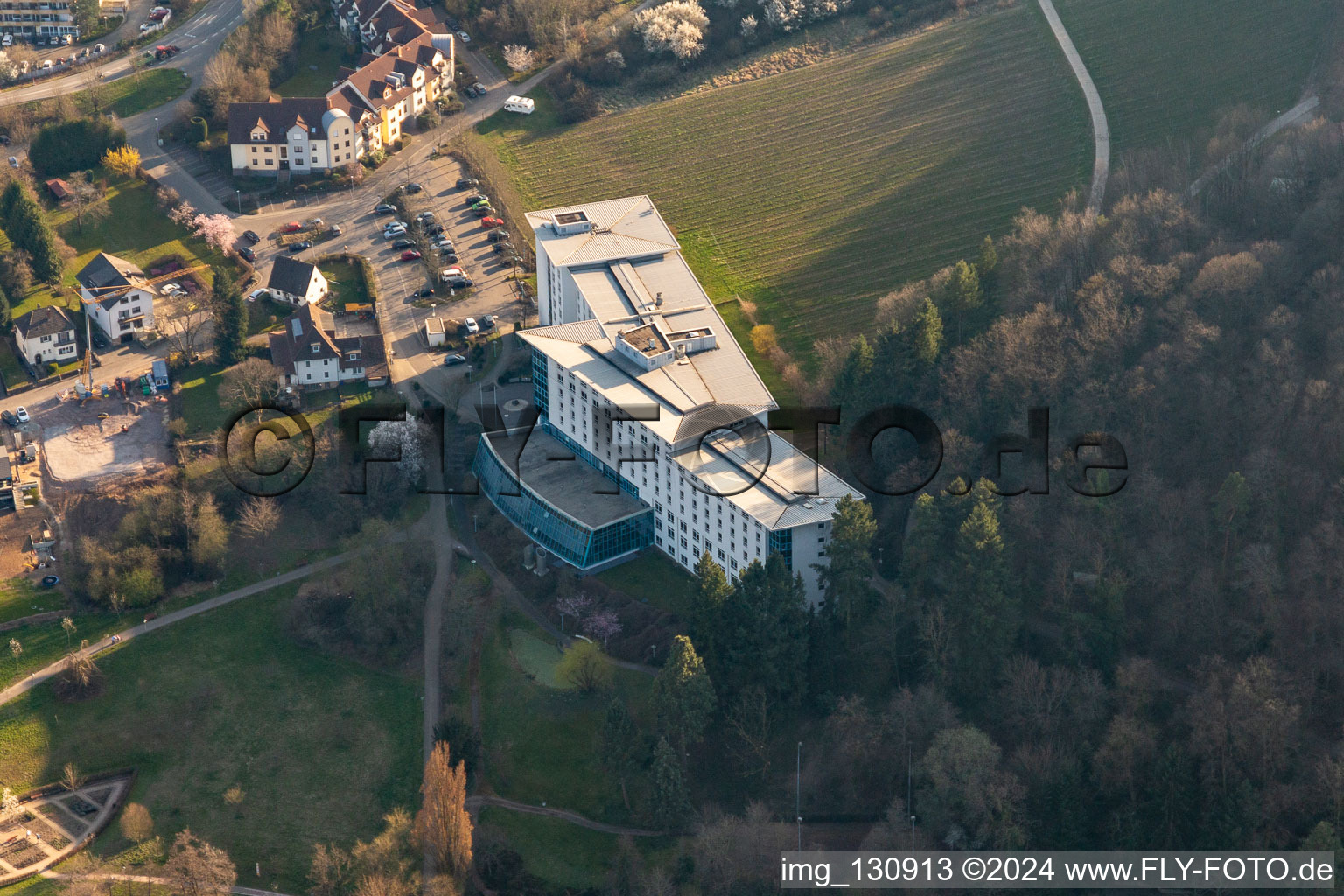 Vue aérienne de Clinique spécialisée Edith Stein Clinique de neurologie à Bad Bergzabern dans le département Rhénanie-Palatinat, Allemagne