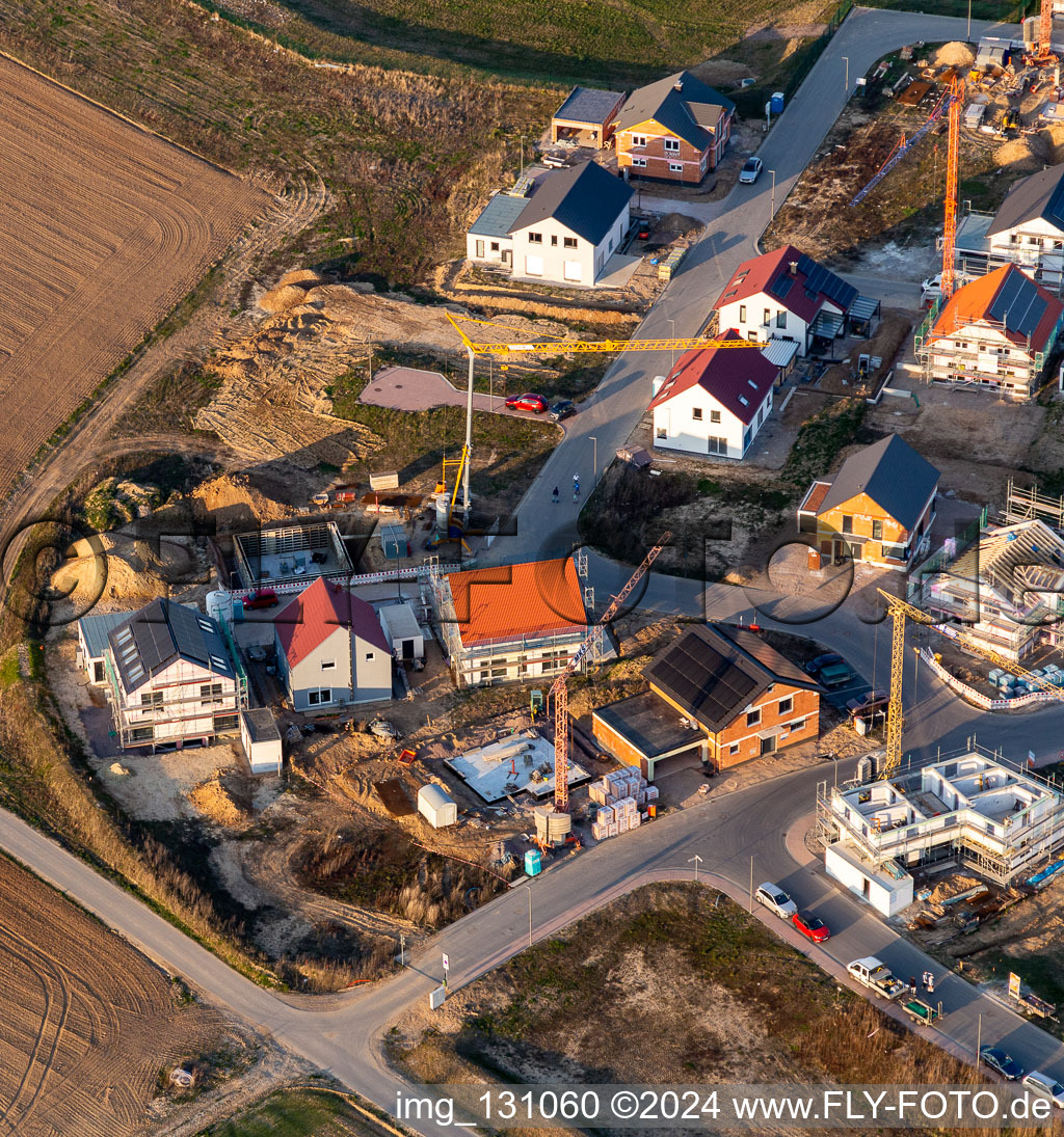 Vue d'oiseau de Nouvelle zone de développement K2 à Kandel dans le département Rhénanie-Palatinat, Allemagne