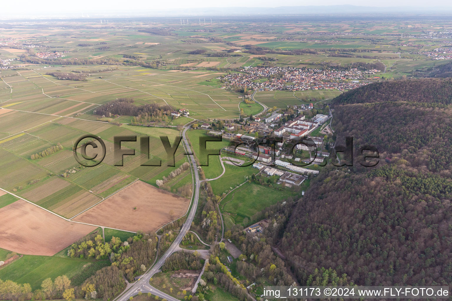 Photographie aérienne de Clinique du Palatinat Landeck à Waldhambach dans le département Rhénanie-Palatinat, Allemagne