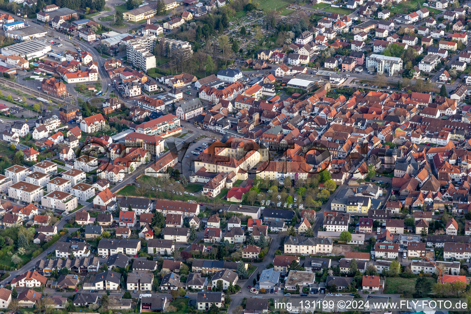 Photographie aérienne de Verrouillage à Bad Bergzabern dans le département Rhénanie-Palatinat, Allemagne