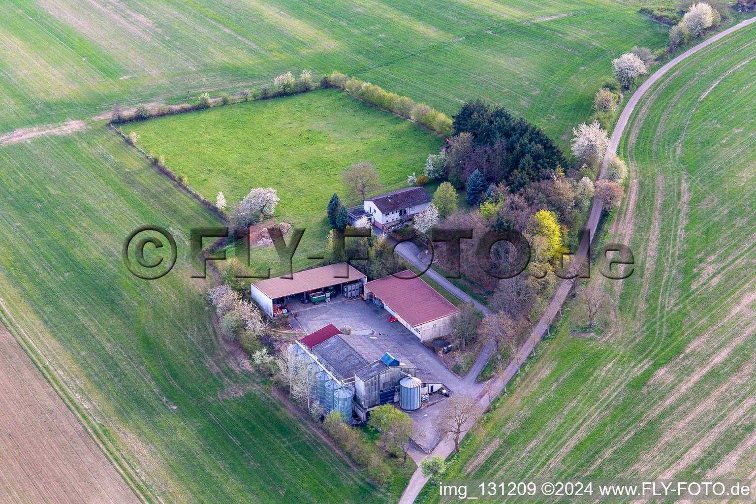 Image drone de Dörrenbach dans le département Rhénanie-Palatinat, Allemagne