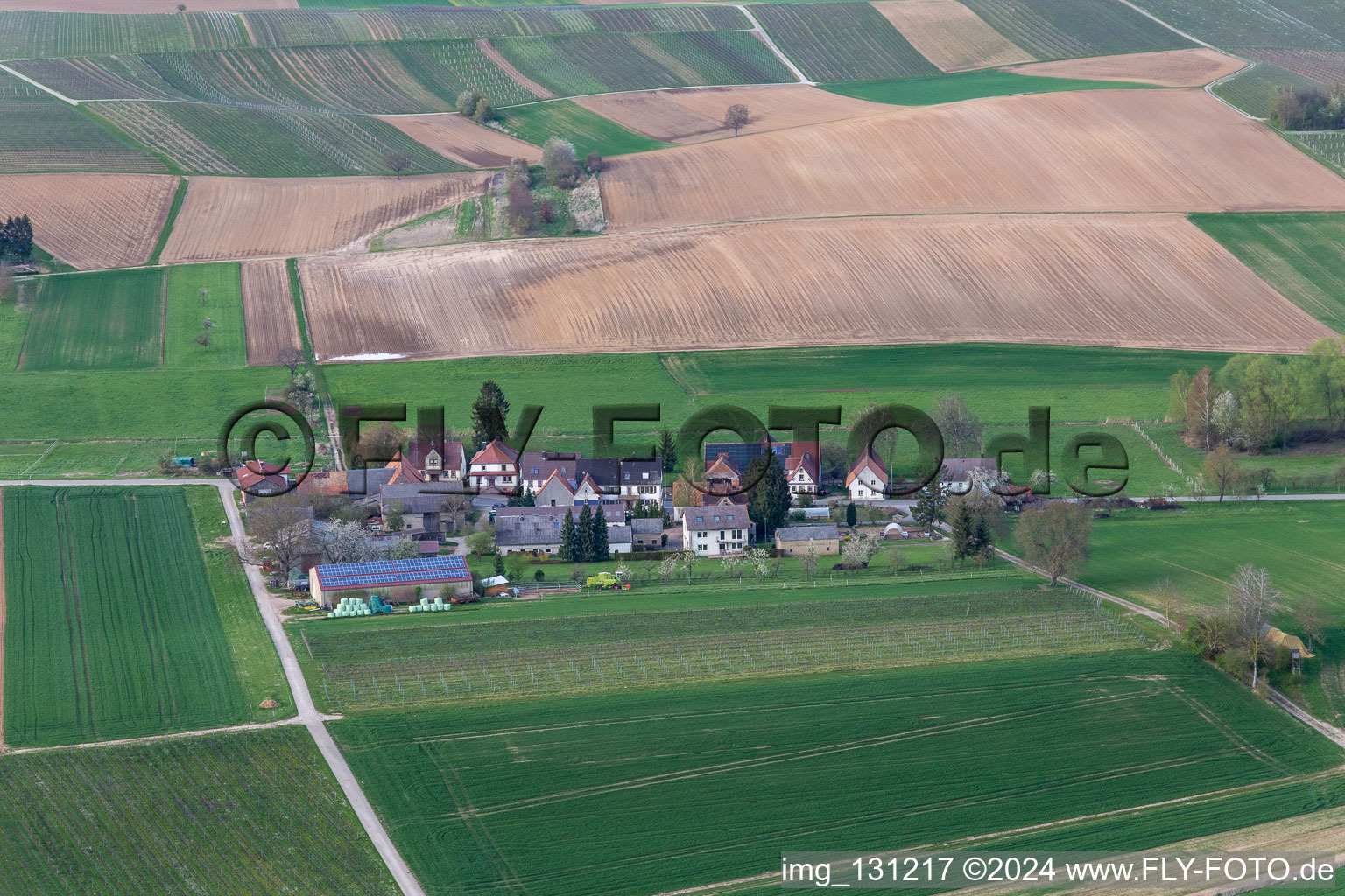 Vue aérienne de Vins et vins mousseux Däuwel sur Deutschhof à le quartier Deutschhof in Kapellen-Drusweiler dans le département Rhénanie-Palatinat, Allemagne