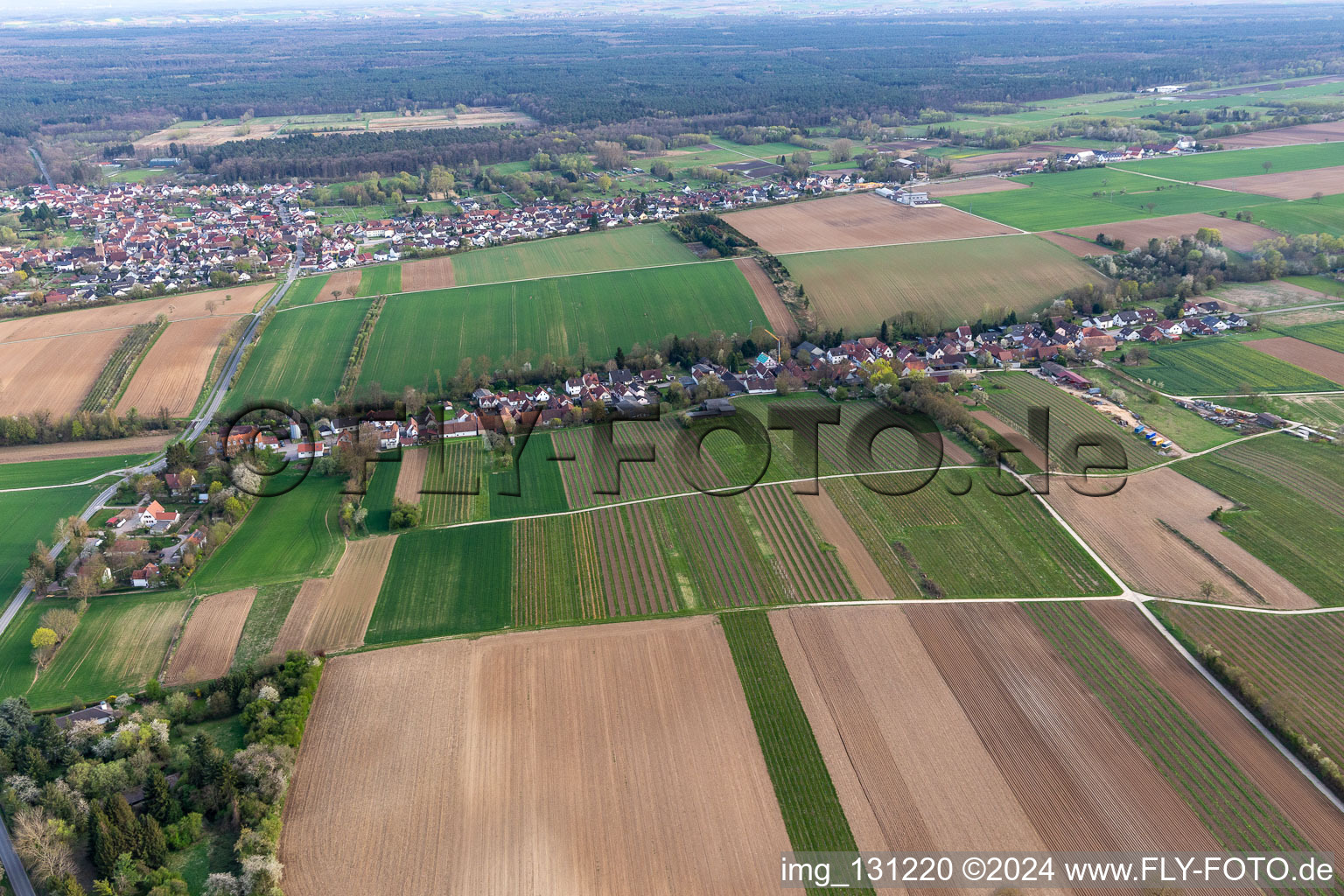 Image drone de Vollmersweiler dans le département Rhénanie-Palatinat, Allemagne