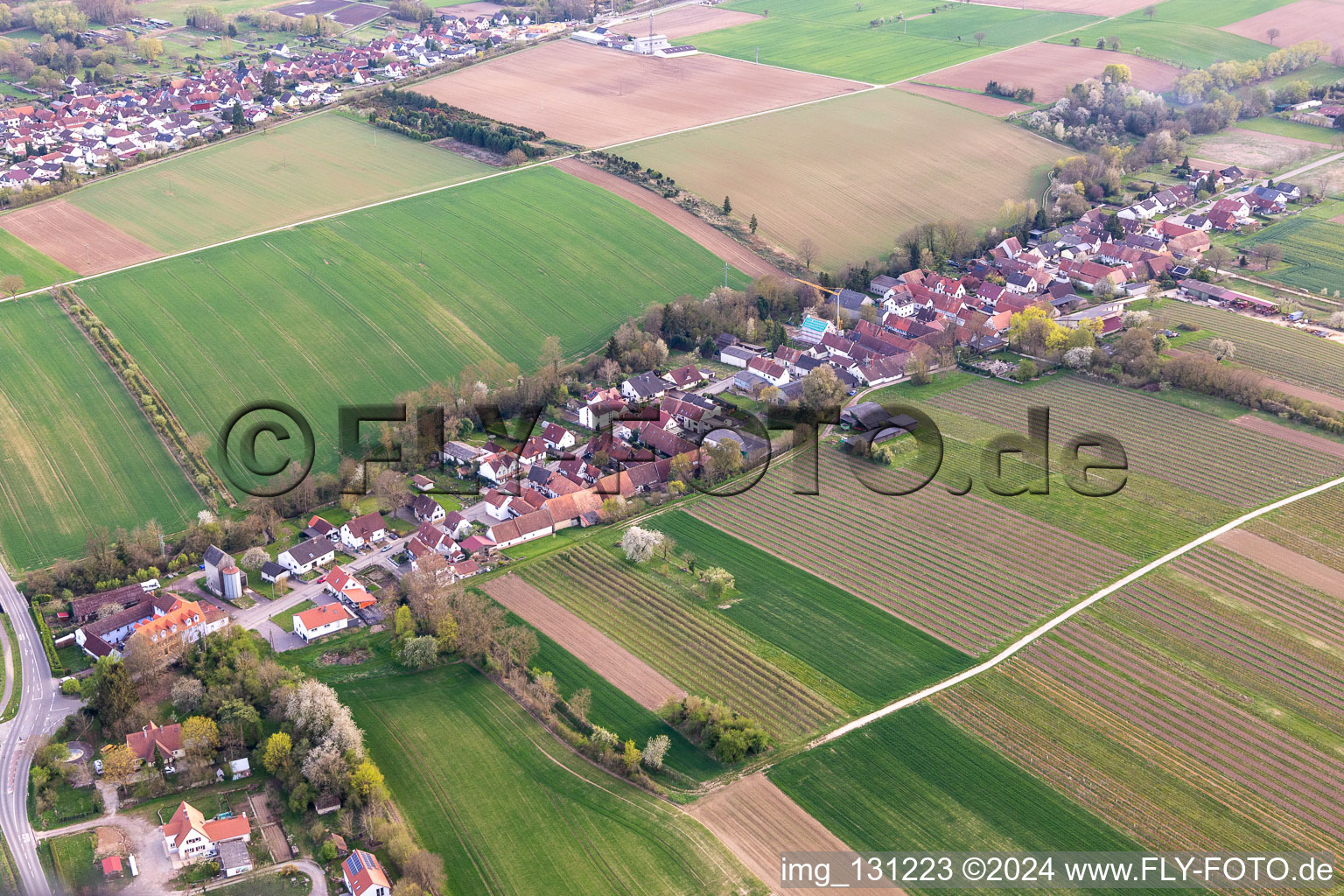 Vollmersweiler dans le département Rhénanie-Palatinat, Allemagne d'un drone