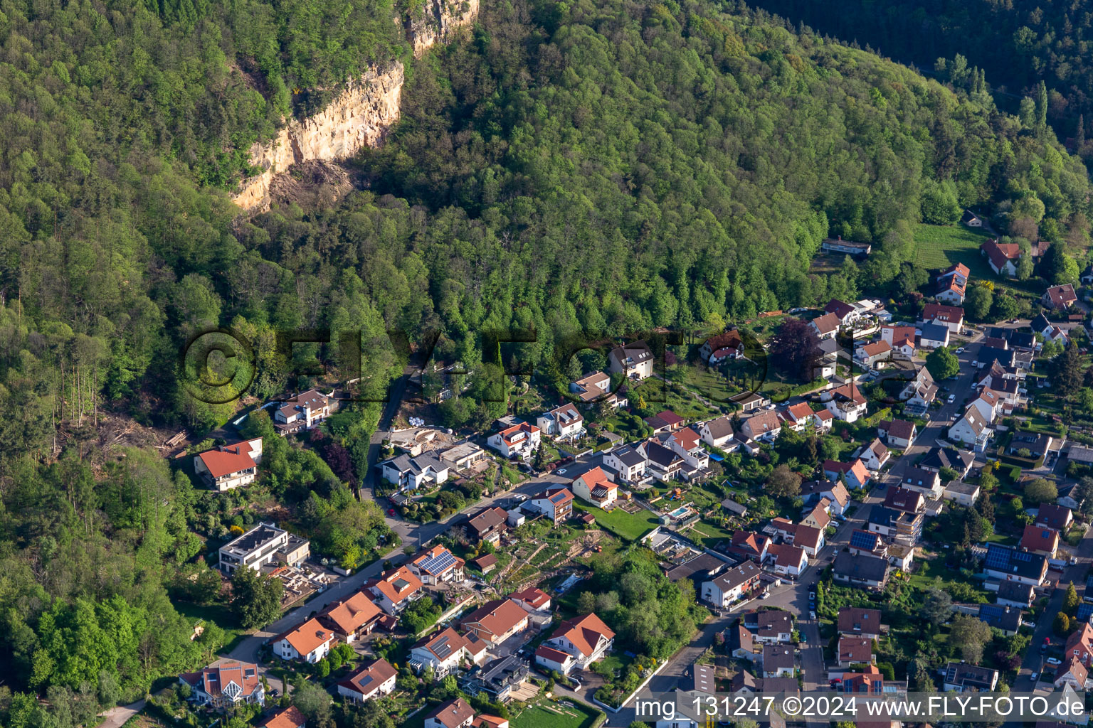 Photographie aérienne de Frankweiler dans le département Rhénanie-Palatinat, Allemagne