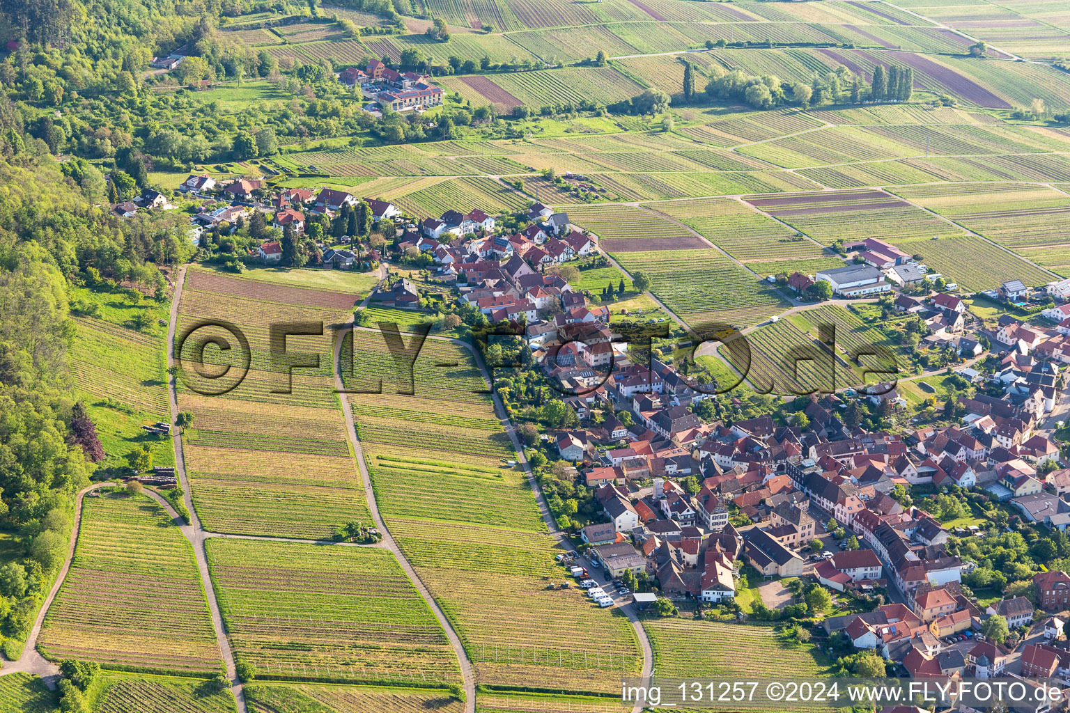 Vue oblique de Quartier Weyher in Weyher in der Pfalz dans le département Rhénanie-Palatinat, Allemagne