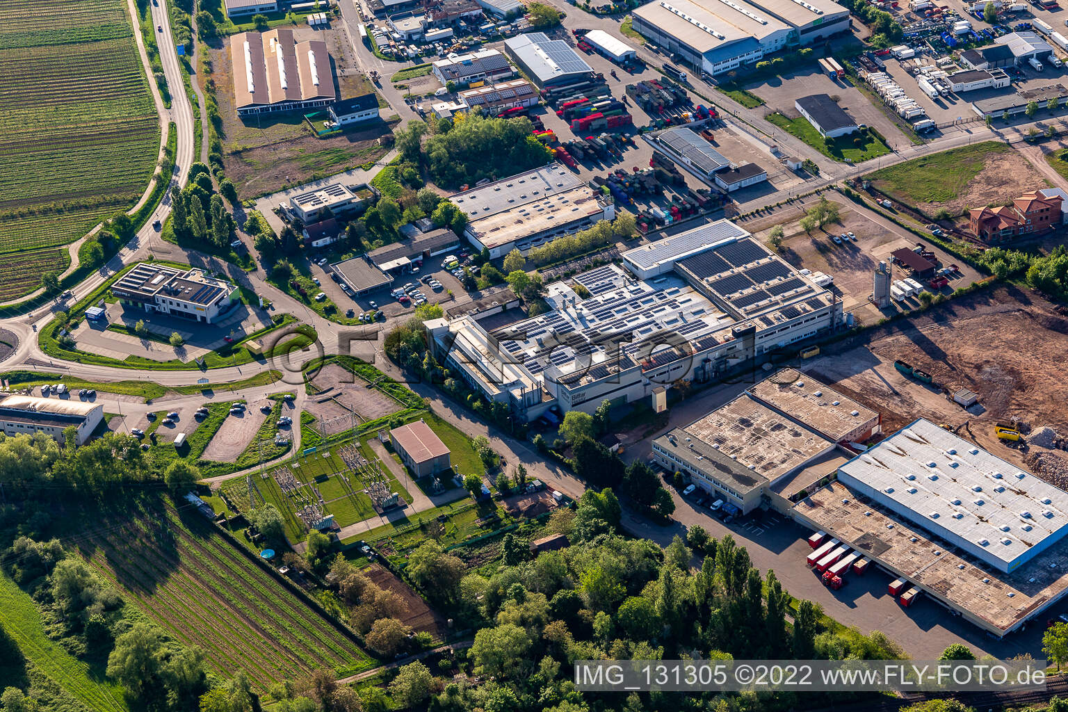 Photographie aérienne de Biffar GmbH & Co. KG à Edenkoben dans le département Rhénanie-Palatinat, Allemagne