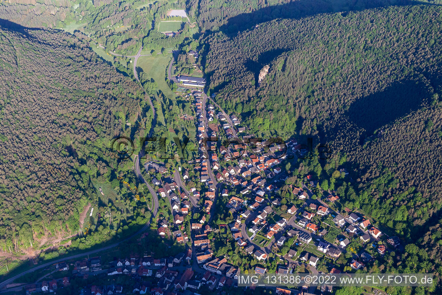 Lug dans le département Rhénanie-Palatinat, Allemagne du point de vue du drone