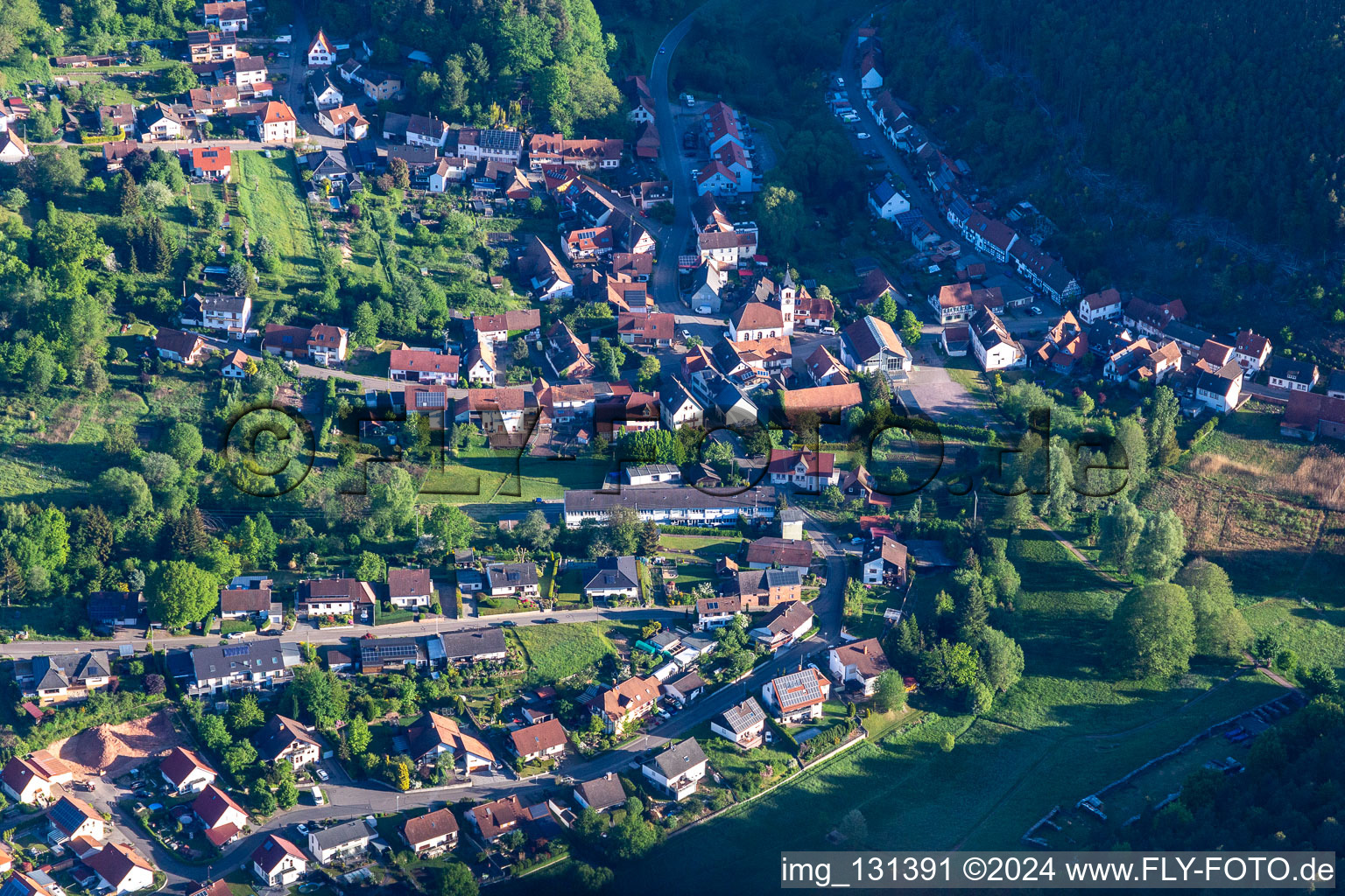 Spirkelbach dans le département Rhénanie-Palatinat, Allemagne vue d'en haut