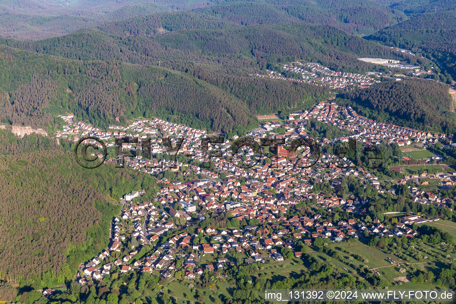 Hauenstein dans le département Rhénanie-Palatinat, Allemagne d'en haut