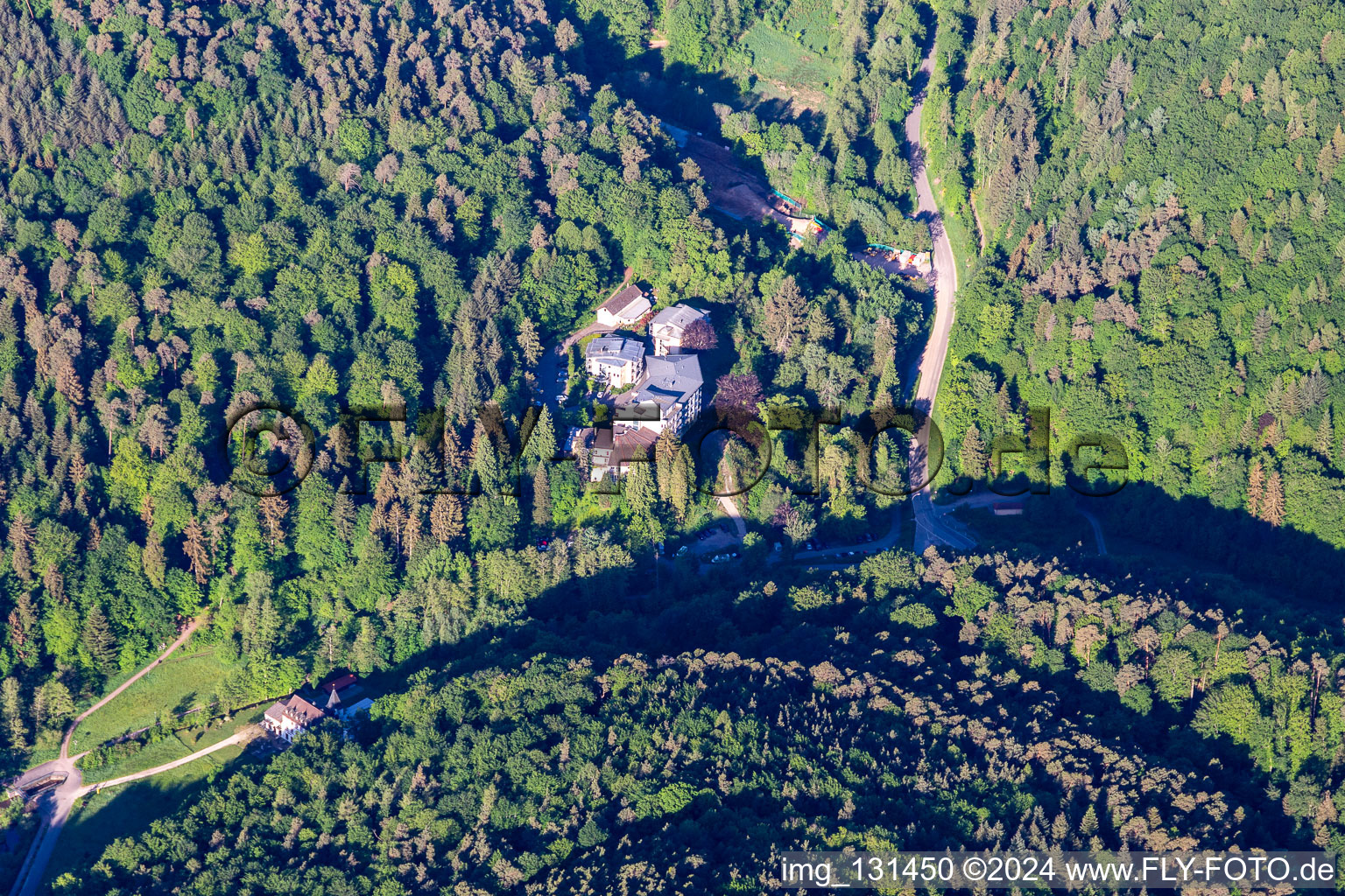 Vue aérienne de Celenus Parkklinik GmbH à Bad Bergzabern dans le département Rhénanie-Palatinat, Allemagne