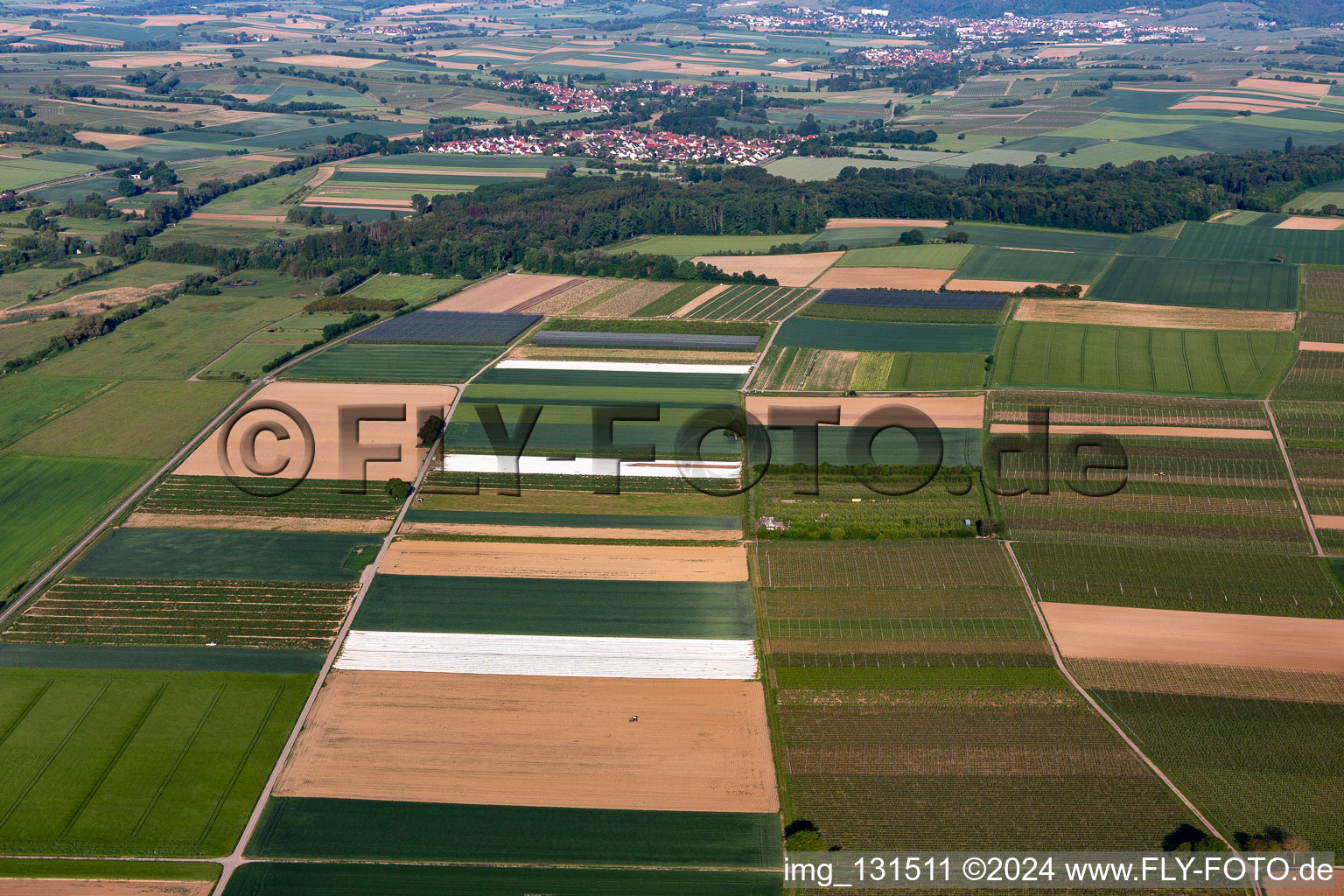 Quartier Mühlhofen in Billigheim-Ingenheim dans le département Rhénanie-Palatinat, Allemagne vue du ciel