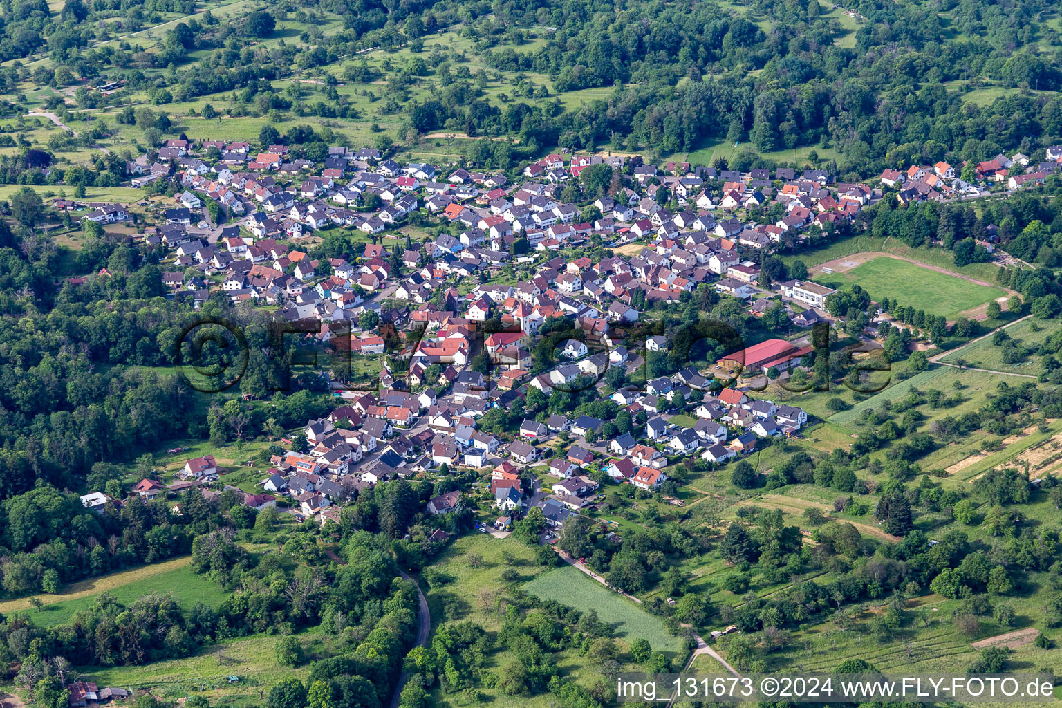 Vue aérienne de Quartier Oberweier in Gaggenau dans le département Bade-Wurtemberg, Allemagne