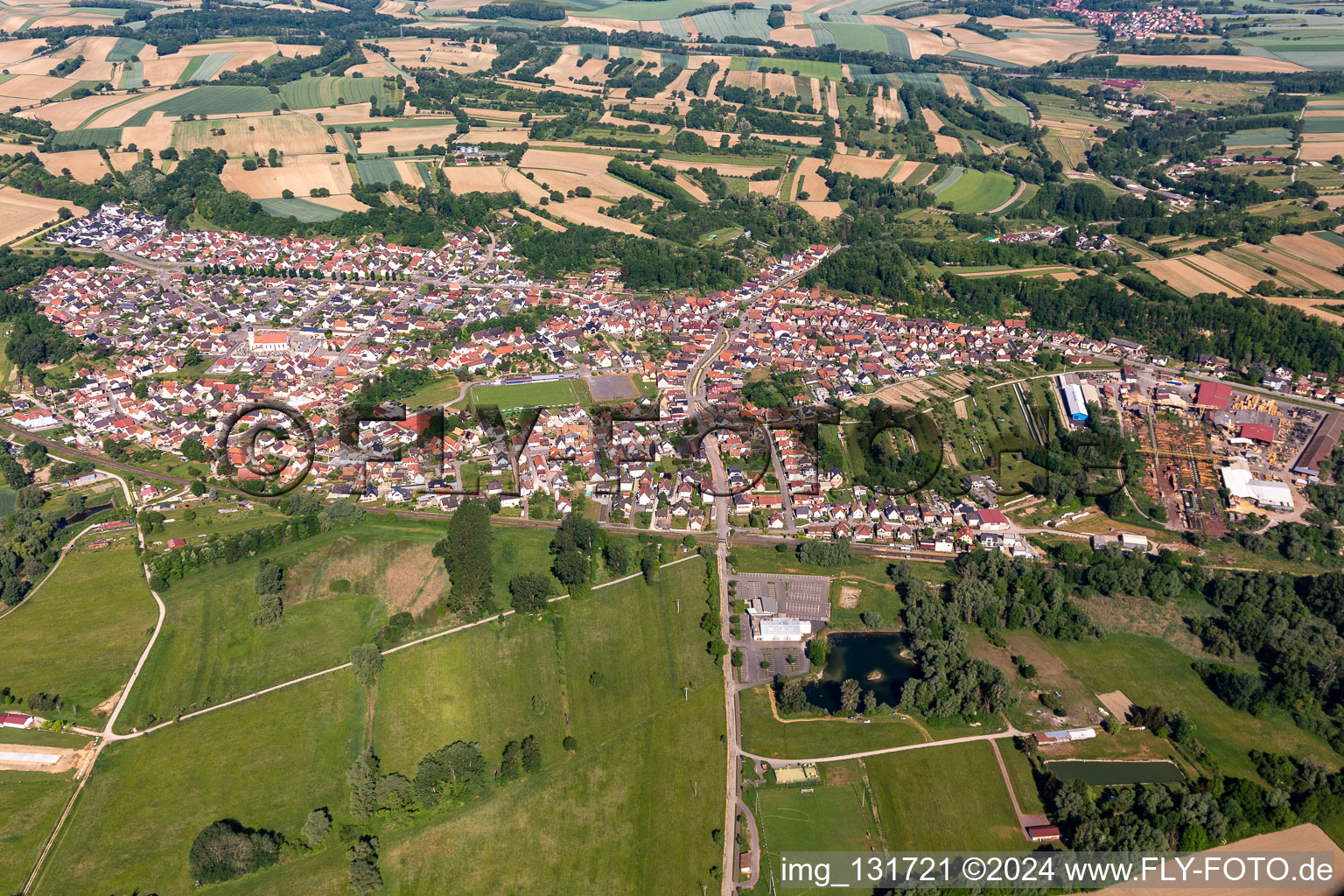 Mothern dans le département Bas Rhin, France hors des airs