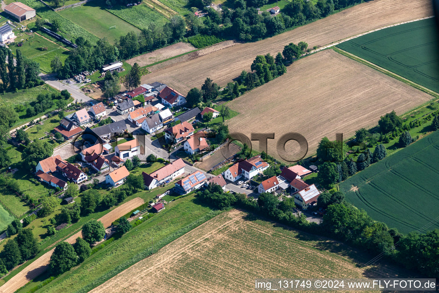 Vue aérienne de Quartier Kleinsteinfeld in Steinfeld dans le département Rhénanie-Palatinat, Allemagne