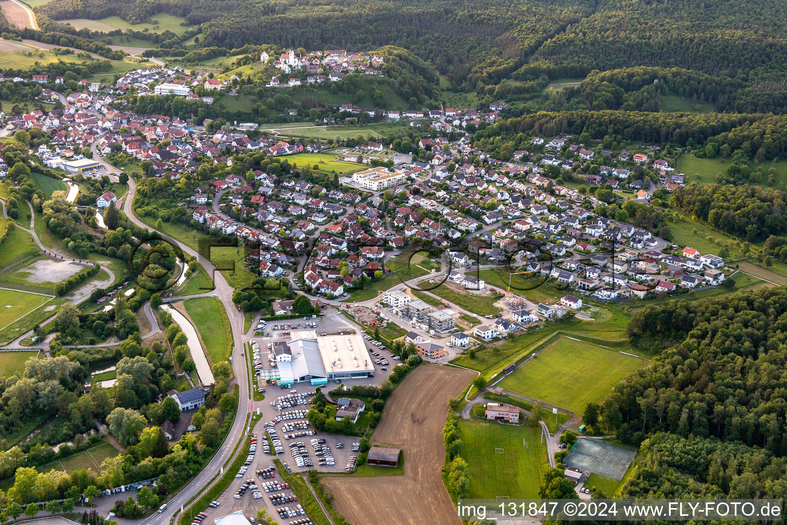 Vue aérienne de Gohm + Graf Hardenberg GmbH à Aach dans le département Bade-Wurtemberg, Allemagne