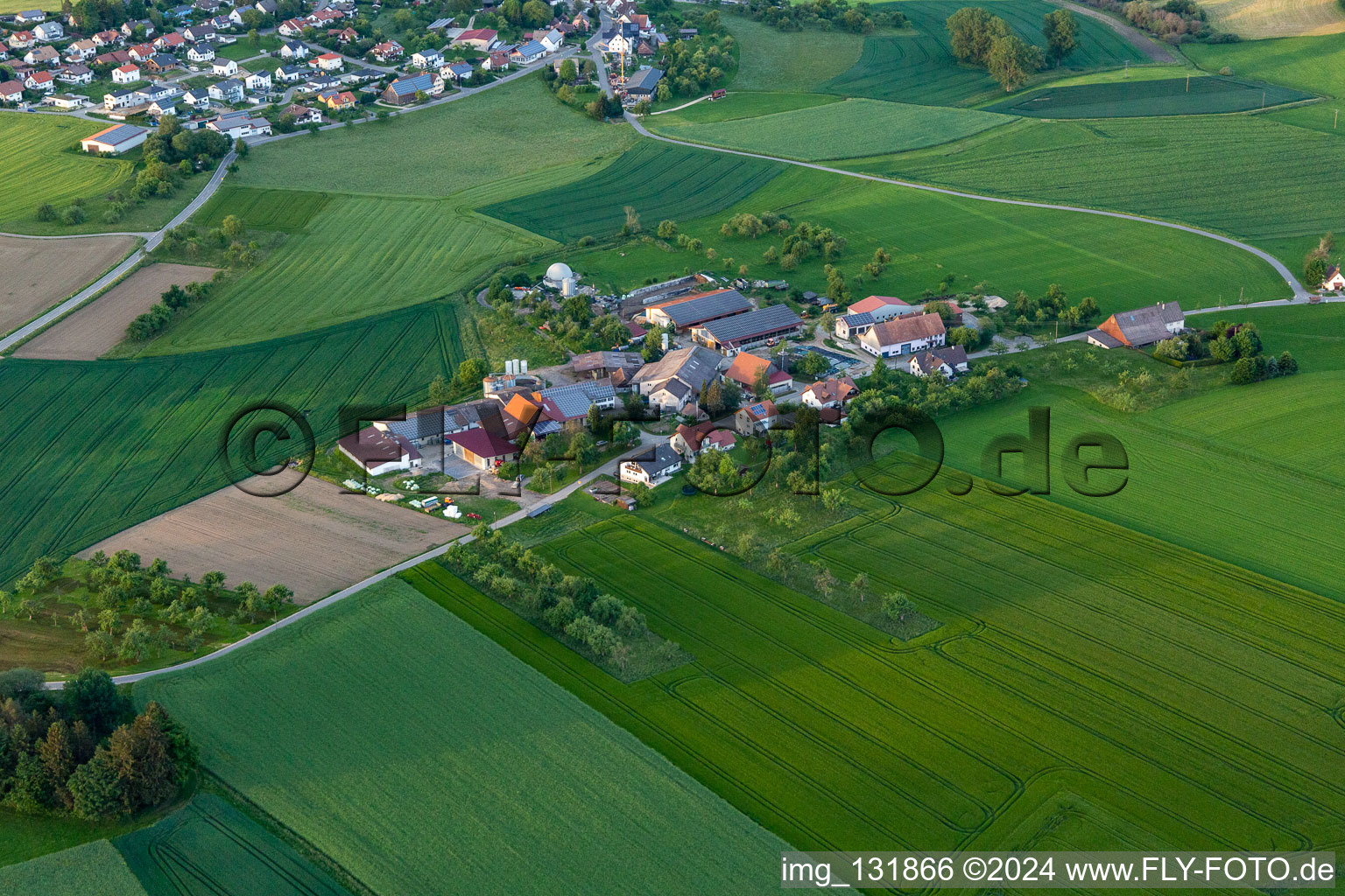 Vue aérienne de Gallmannsweil à Mühlingen dans le département Bade-Wurtemberg, Allemagne