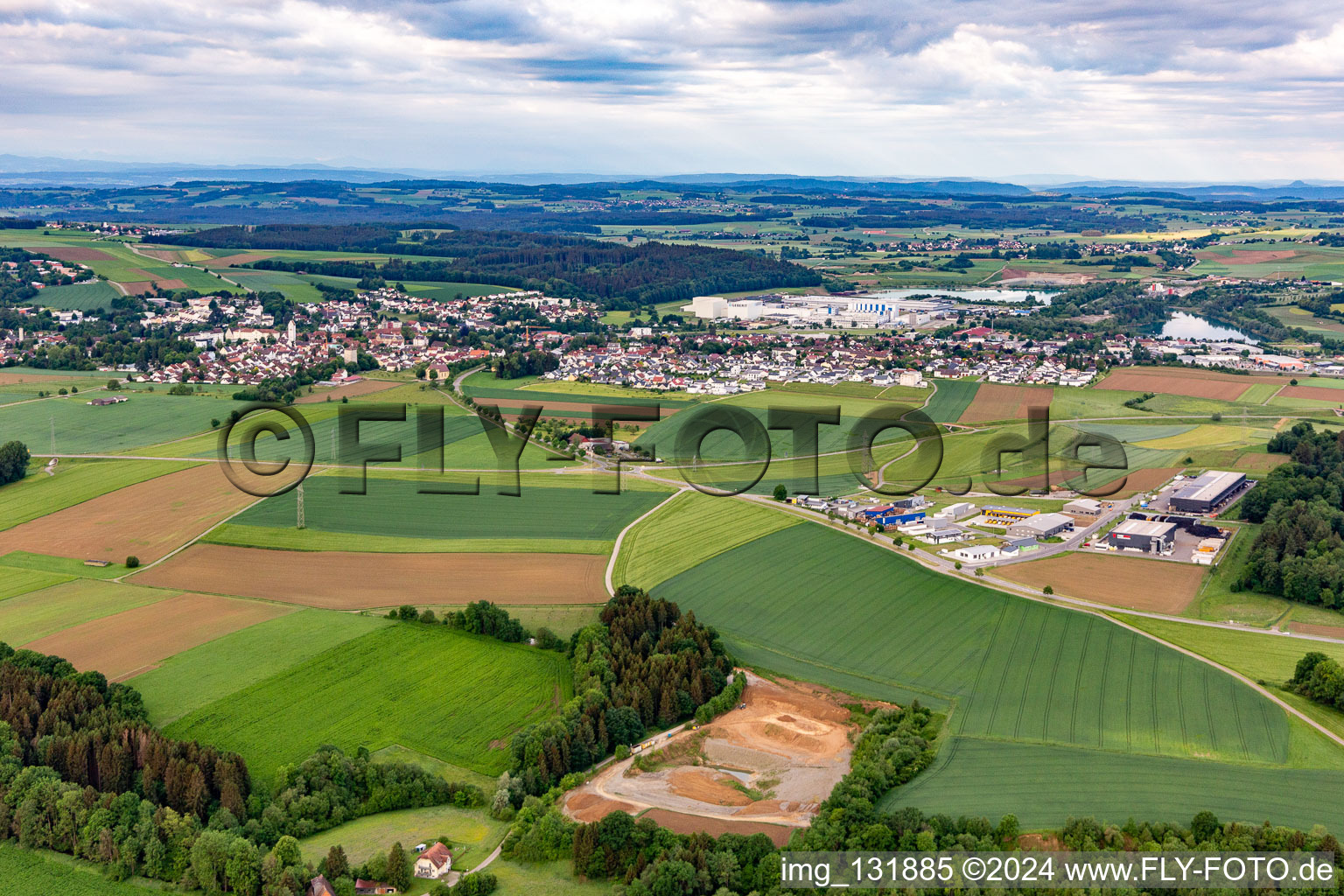 Pfullendorf dans le département Bade-Wurtemberg, Allemagne hors des airs