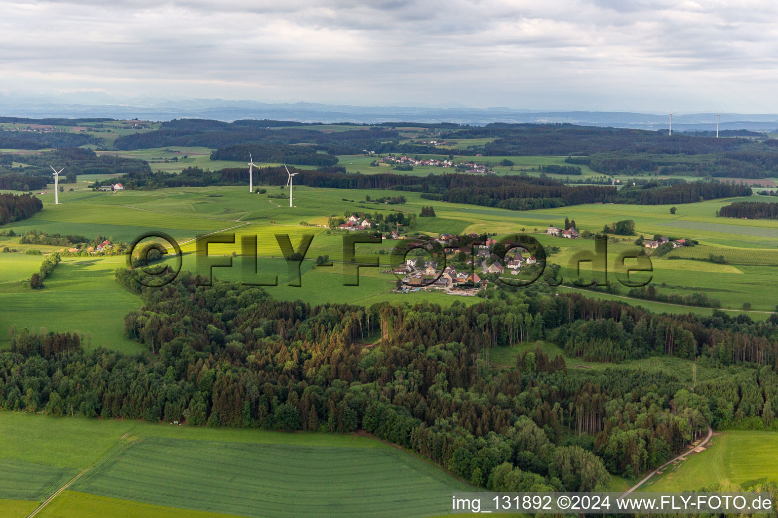 Vue aérienne de Quartier Ruschweiler in Illmensee dans le département Bade-Wurtemberg, Allemagne