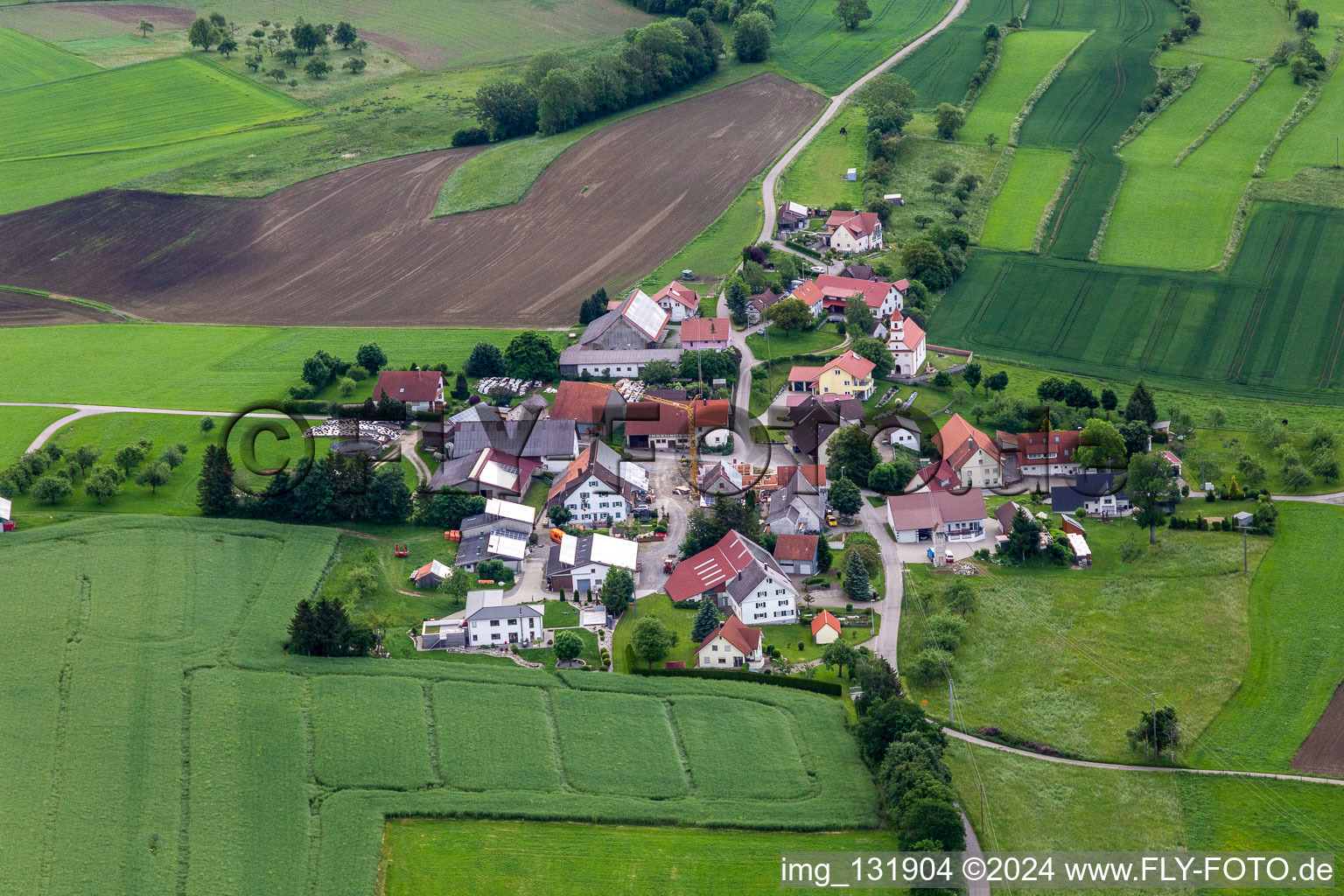 Photographie aérienne de Quartier Danketsweiler in Horgenzell dans le département Bade-Wurtemberg, Allemagne