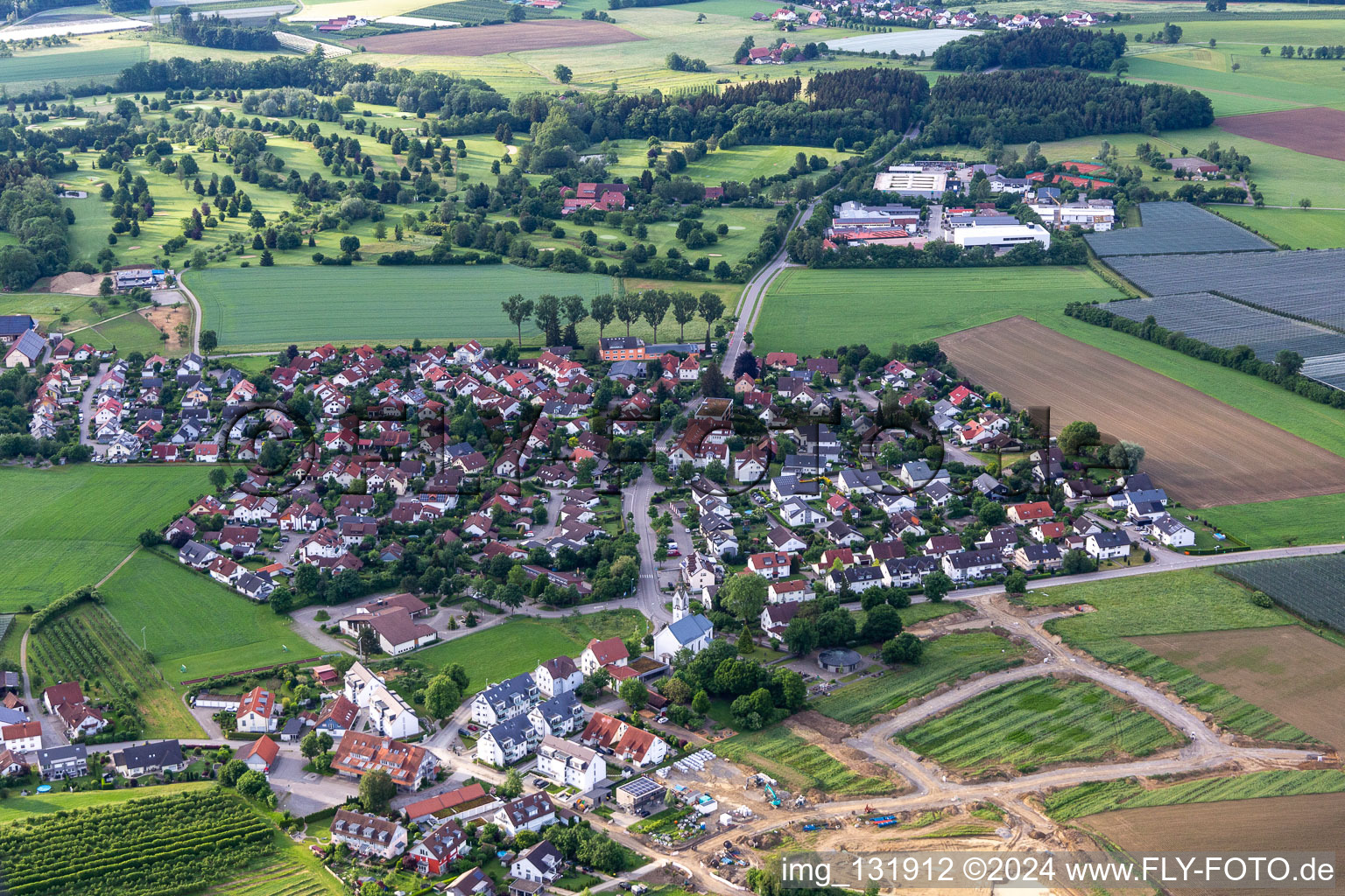 Vue aérienne de Quartier Schmalegg in Ravensburg dans le département Bade-Wurtemberg, Allemagne