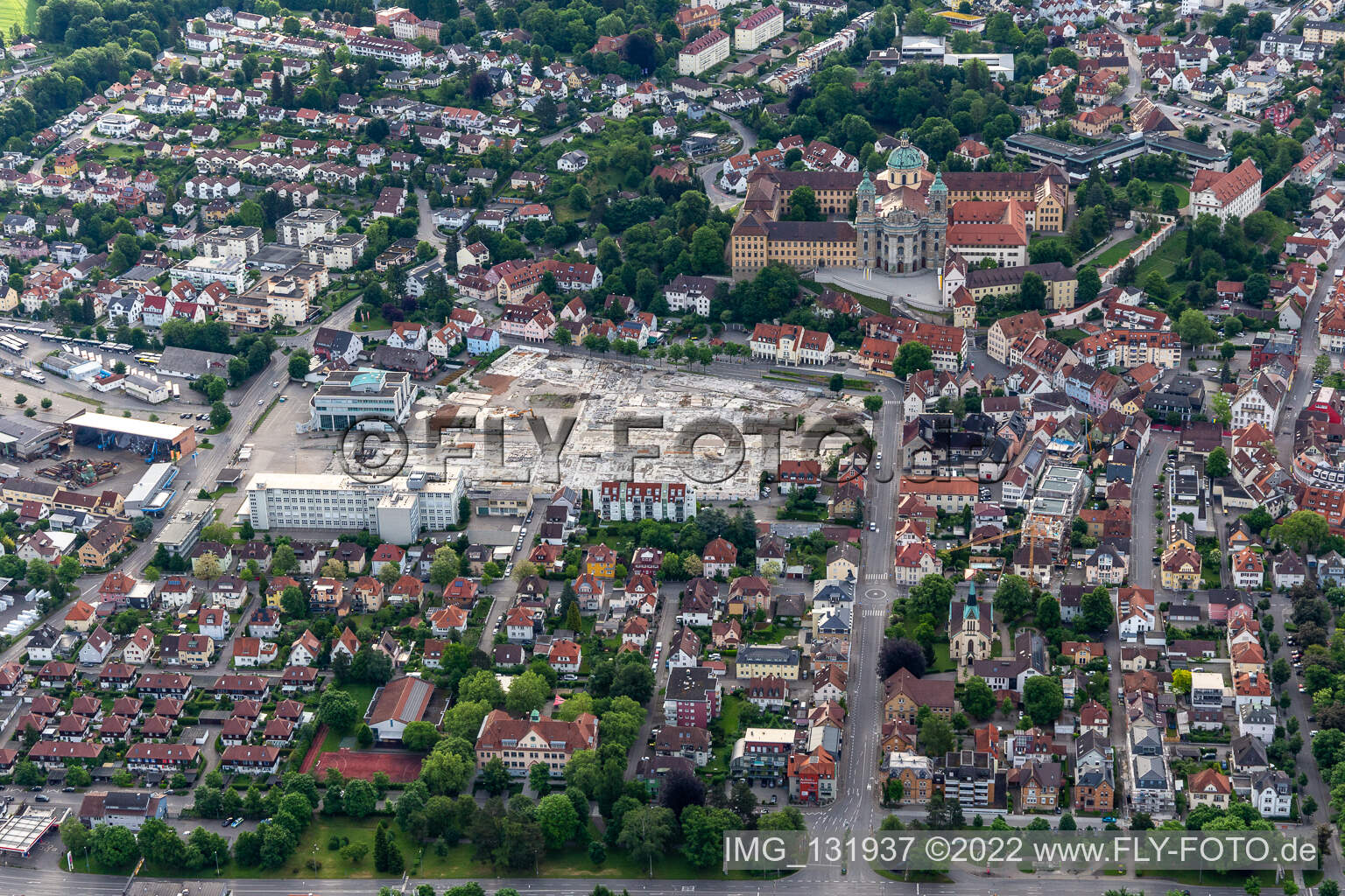 Photographie aérienne de Basilique Saint-Martin à Weingarten bei Ravensburg dans le département Bade-Wurtemberg, Allemagne