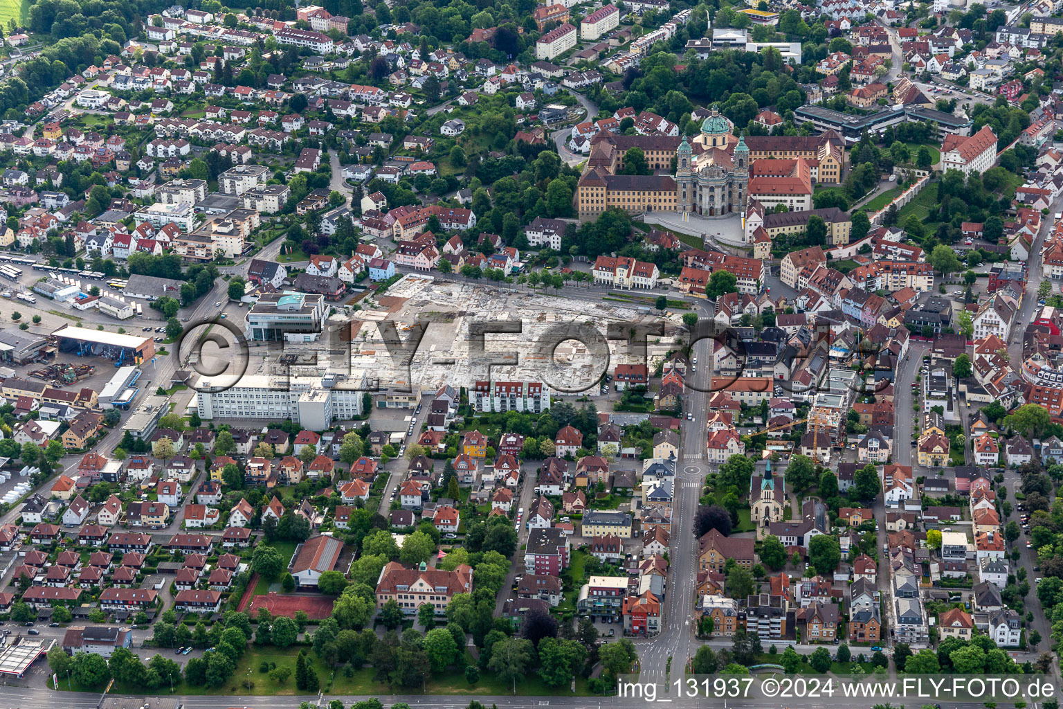 Photographie aérienne de Basilique Saint-Martin à Weingarten bei Ravensburg dans le département Bade-Wurtemberg, Allemagne