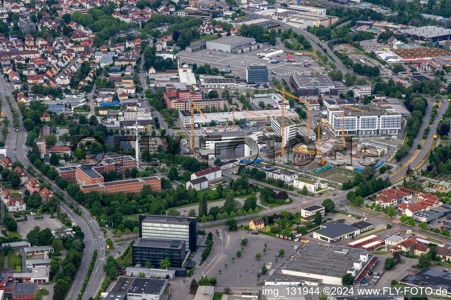 Vue aérienne de Vetter Pharma Manufacturing GmbH & Co. KG à Ravensburg dans le département Bade-Wurtemberg, Allemagne